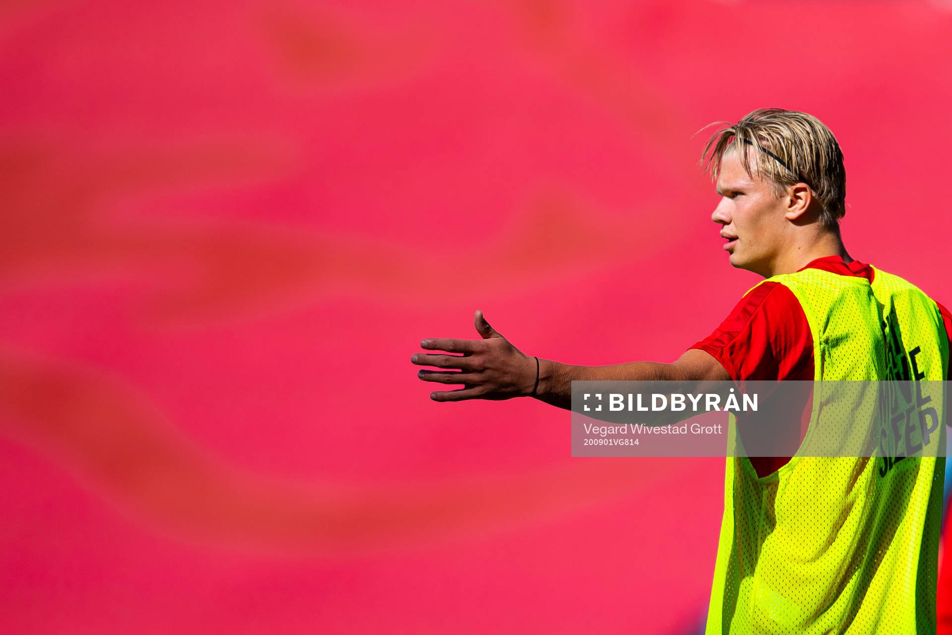 Erling Braut Haaland of the Norwegian national football team