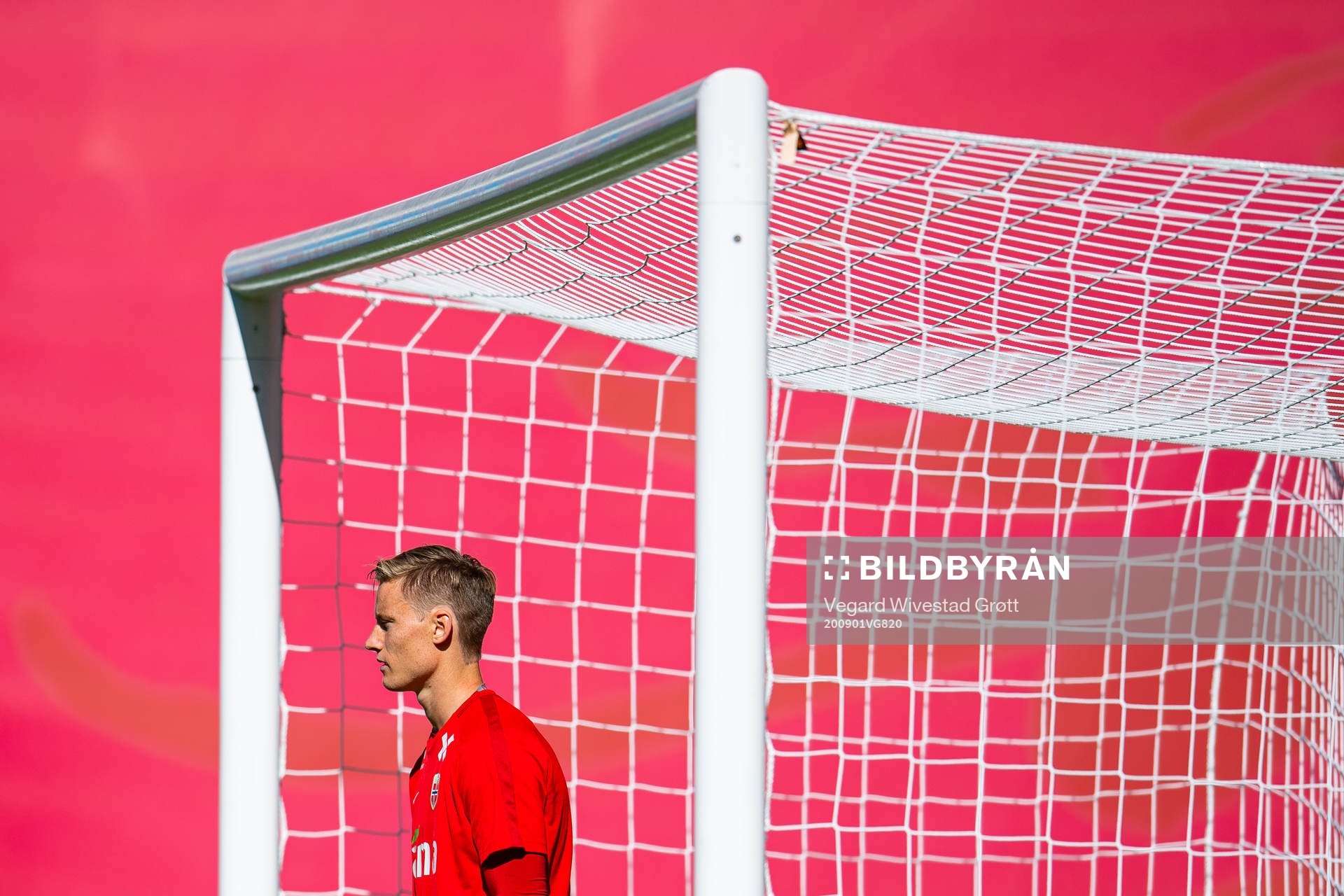 Goalkeeper Sondre Rossbach of the Norwegian national