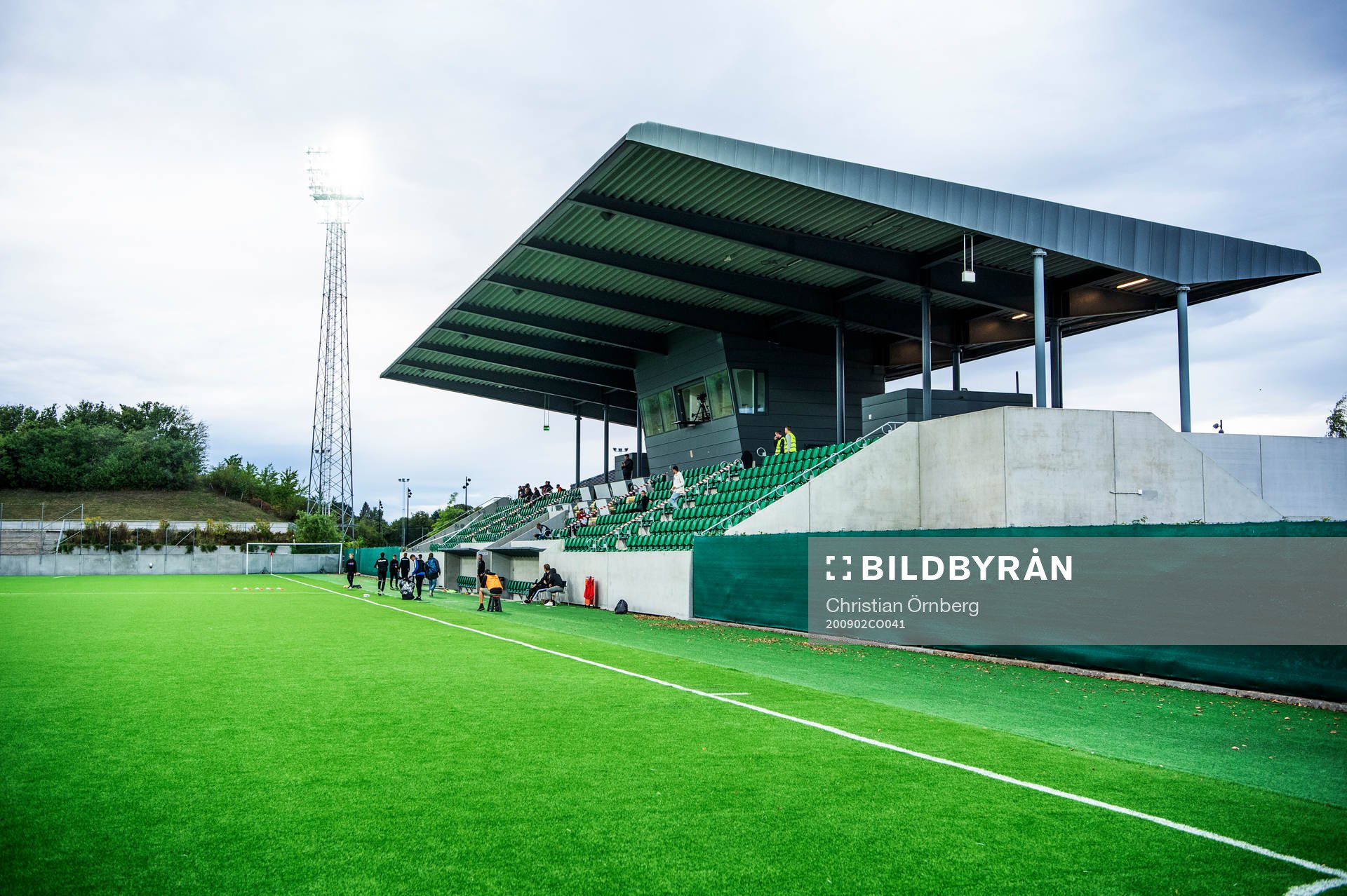 Klostergårdens IP innan fotbollsmatchen i Division 1
