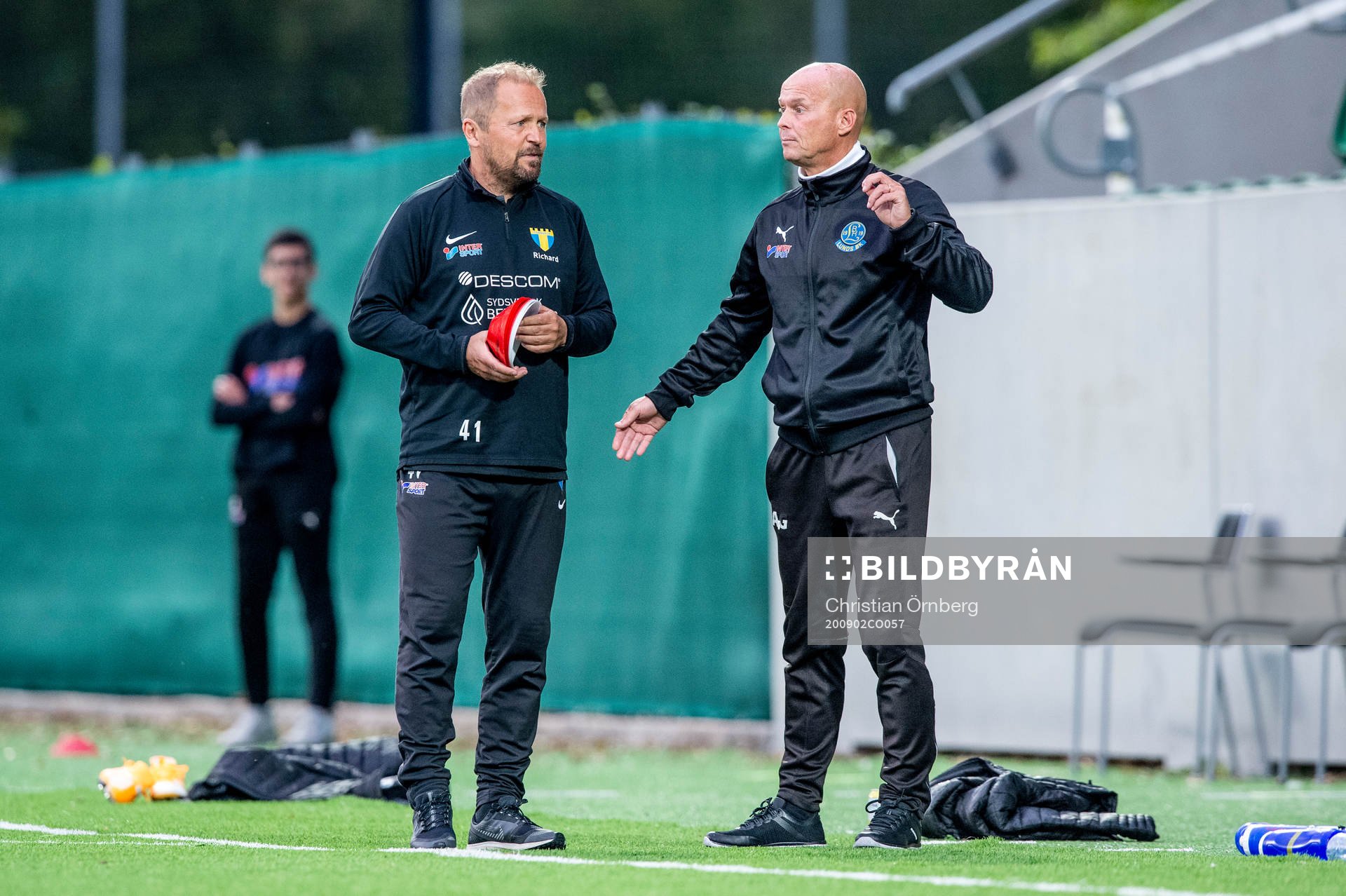 Torns tränare Richard Ringhov och Lunds tränare Anders