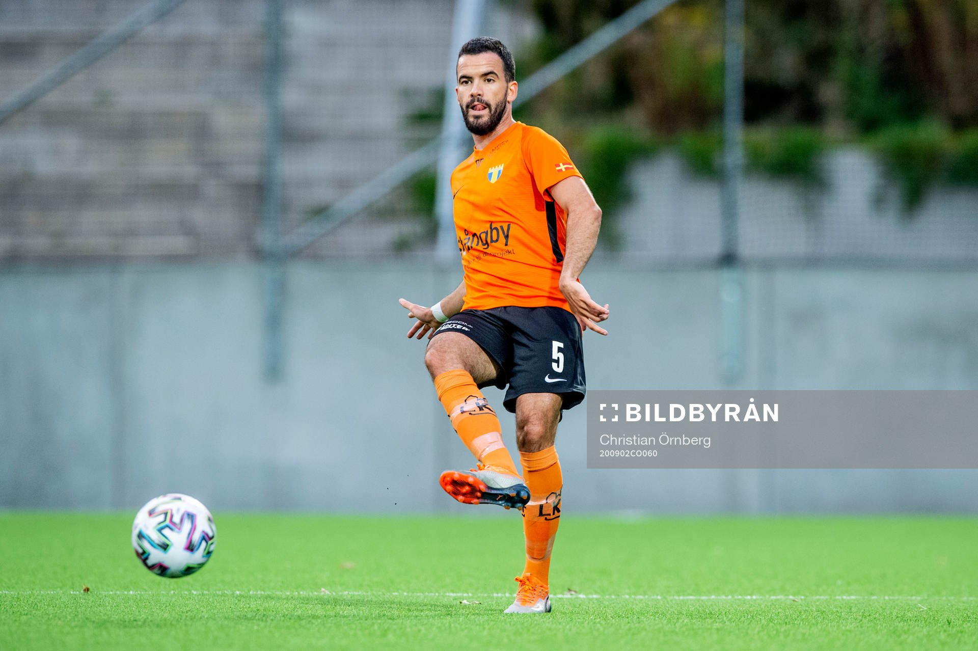Torns Granit Stagova under fotbollsmatchen i Division 1 södra mellan Lunds BK och Torn den 2 september 2020 i Lund.