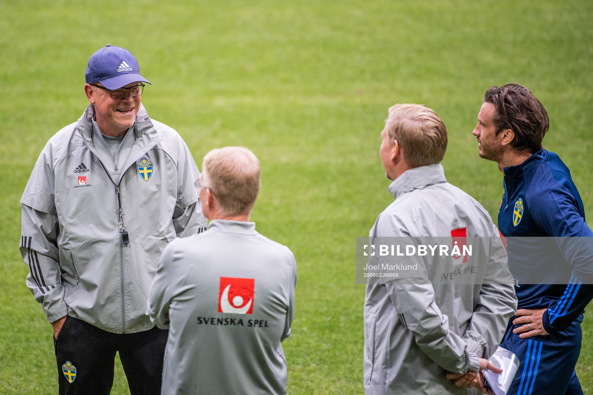 Janne Andersson, head coach, Lars Jacobsson, Peter