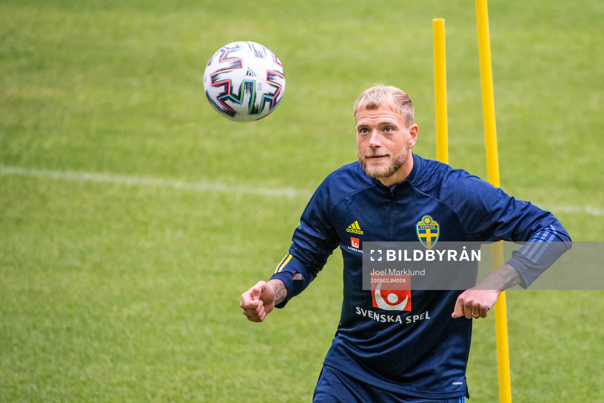 John Guidetti of the Swedish national football team