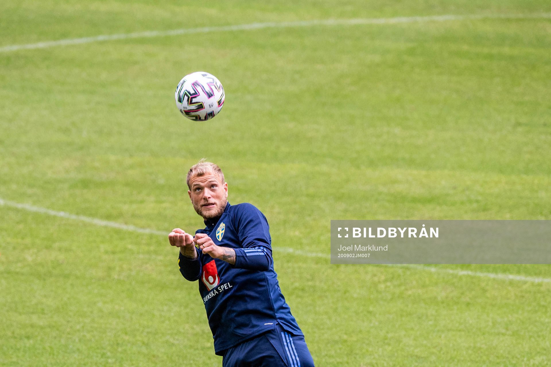 John Guidetti of the Swedish national football team