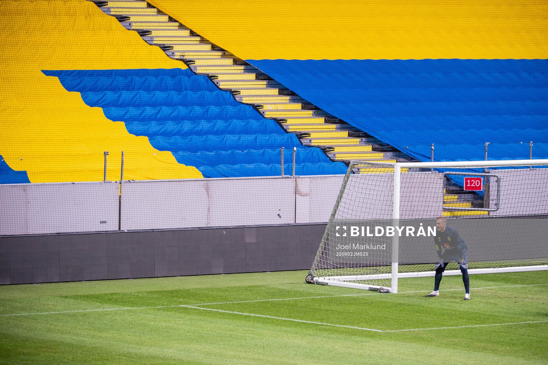Goalkeeper Robin Olsen of the Swedish national football team