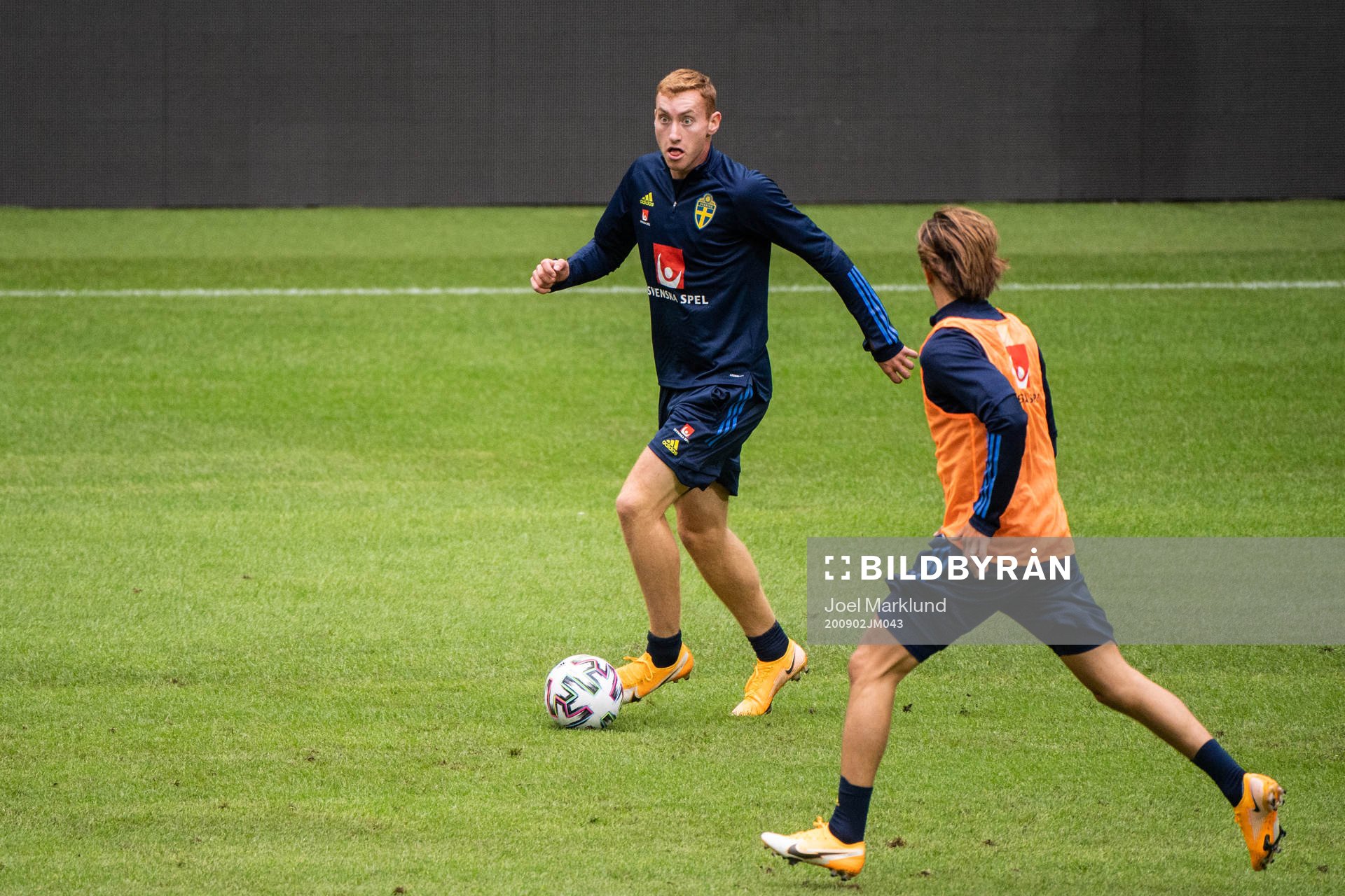 Dejan Kulusevski of the Swedish national football team