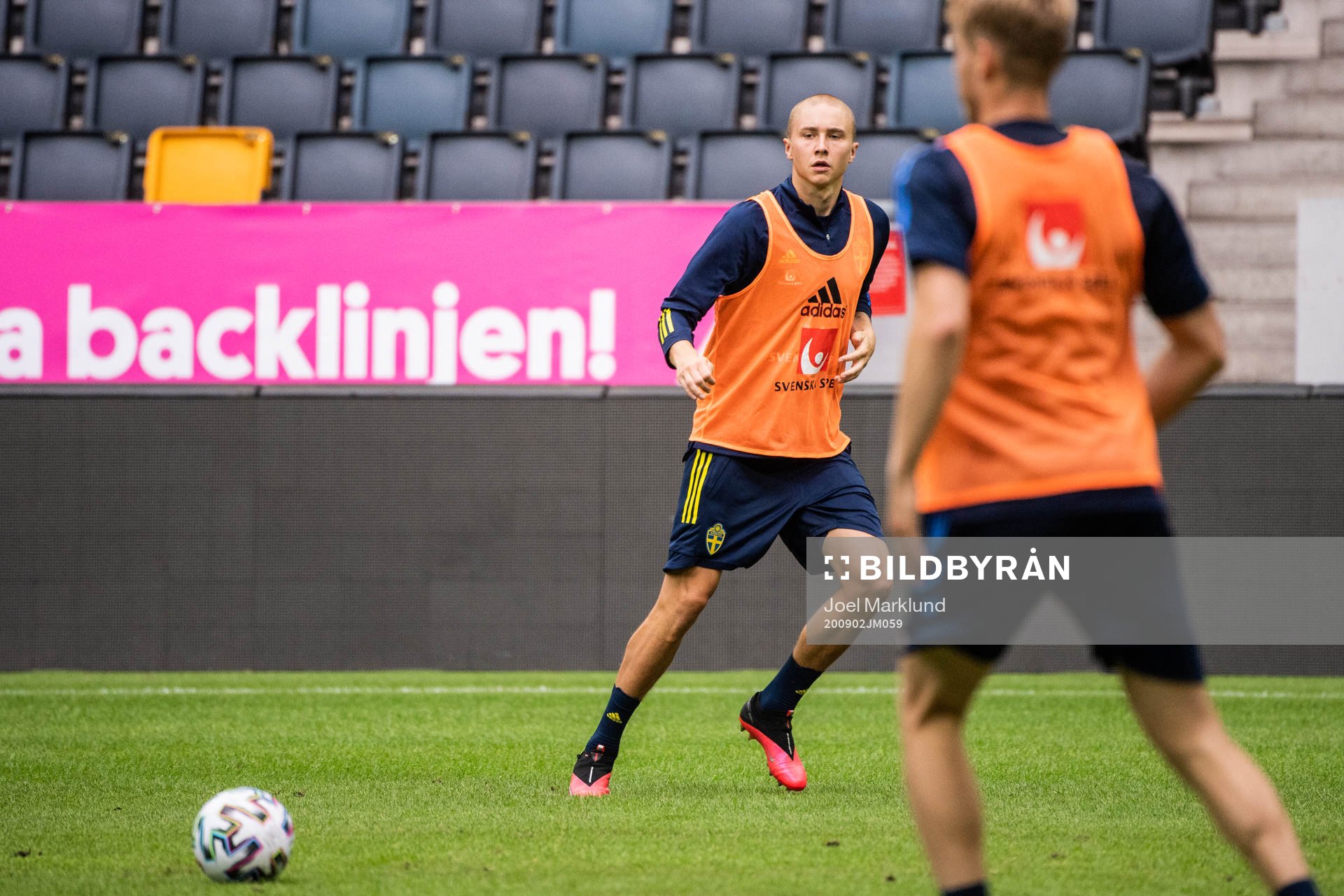 Sebastian Holmén of the Swedish national football team