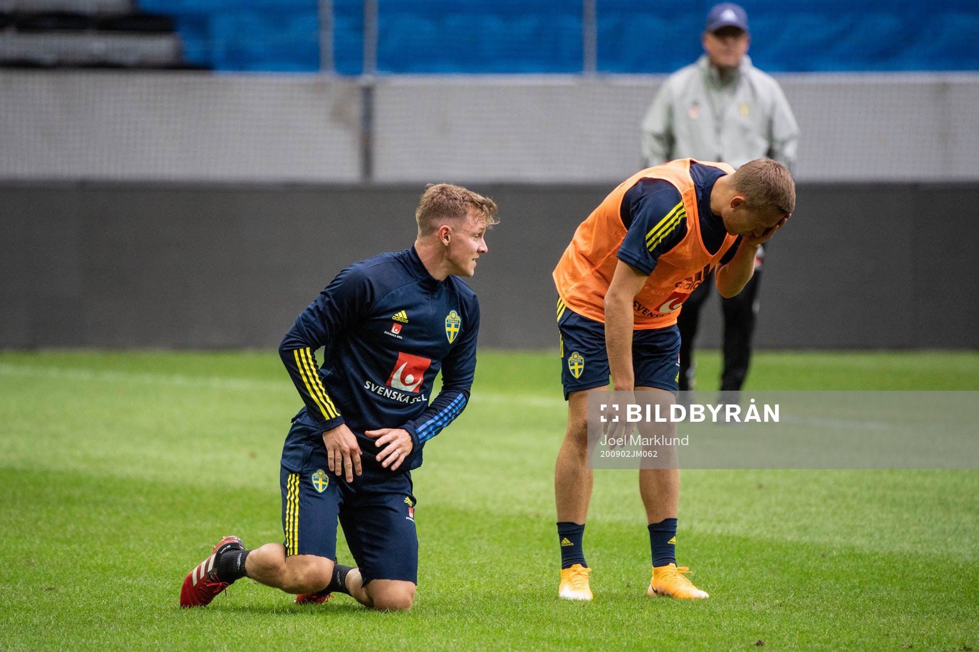 Emil Krafth and Ludwig Augustinsson of the Swedish national