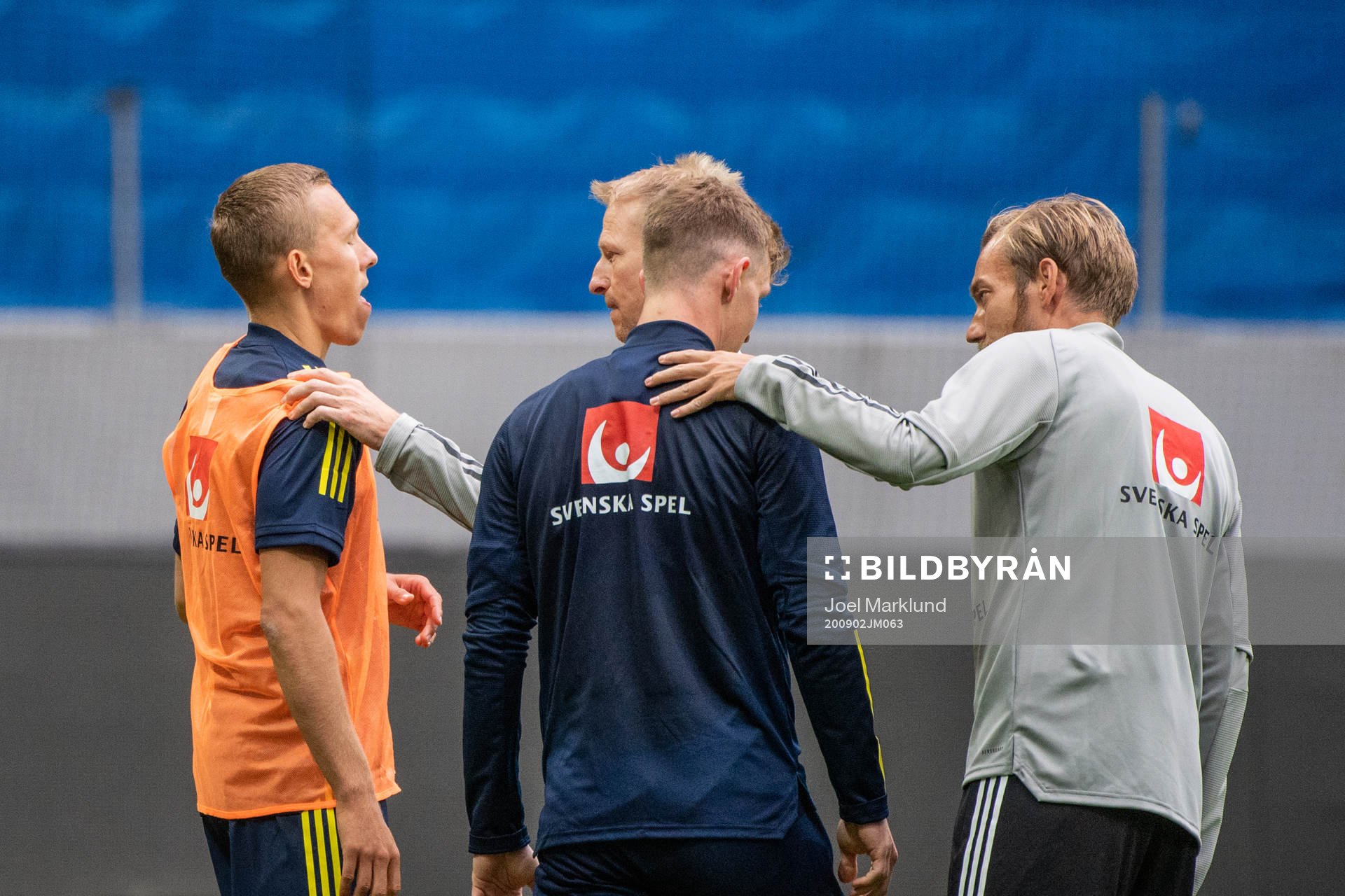 Ludwig Augustinsson and Emil Krafth of the Swedish national