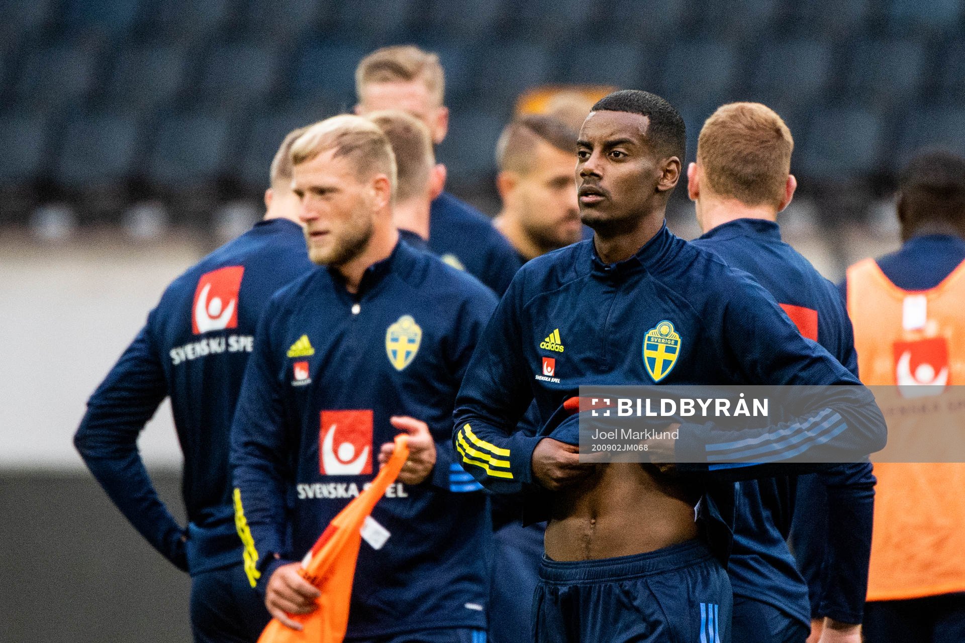 Alexander Isak of the Swedish national football team