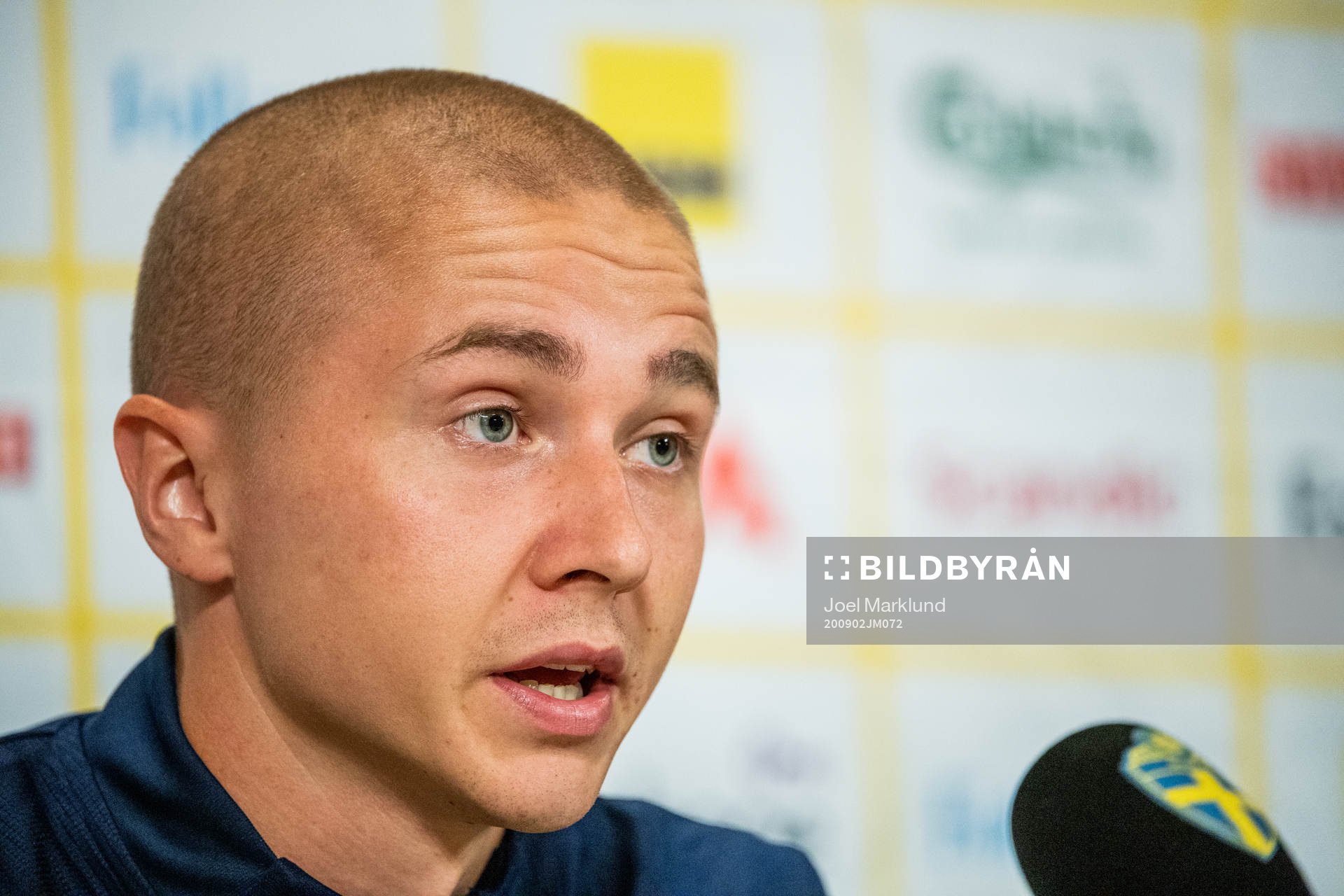 Sebastian Holmén of the Swedish national football team
