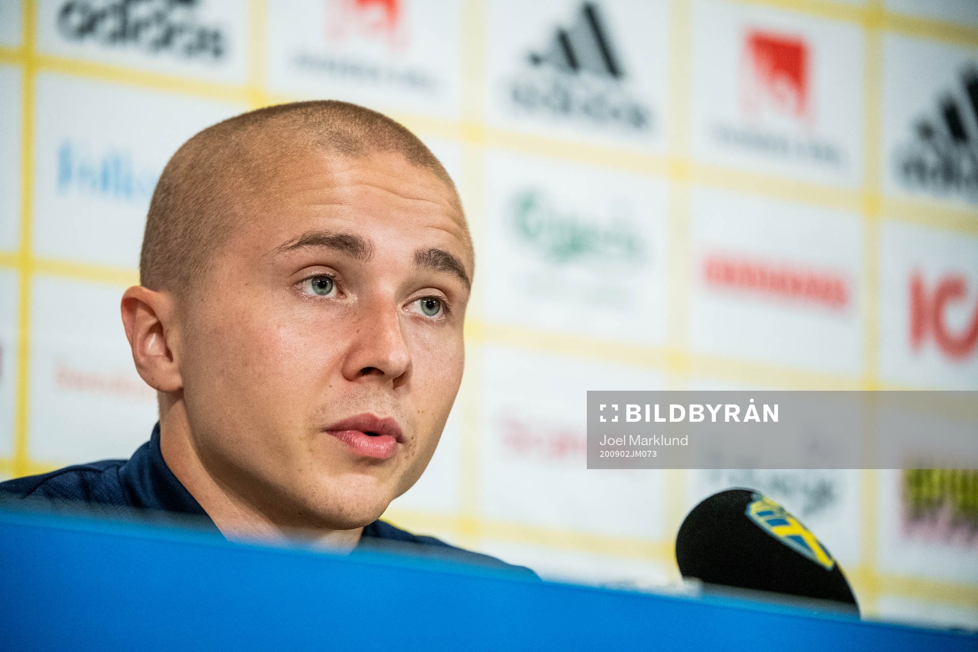 Sebastian Holmén of the Swedish national football team