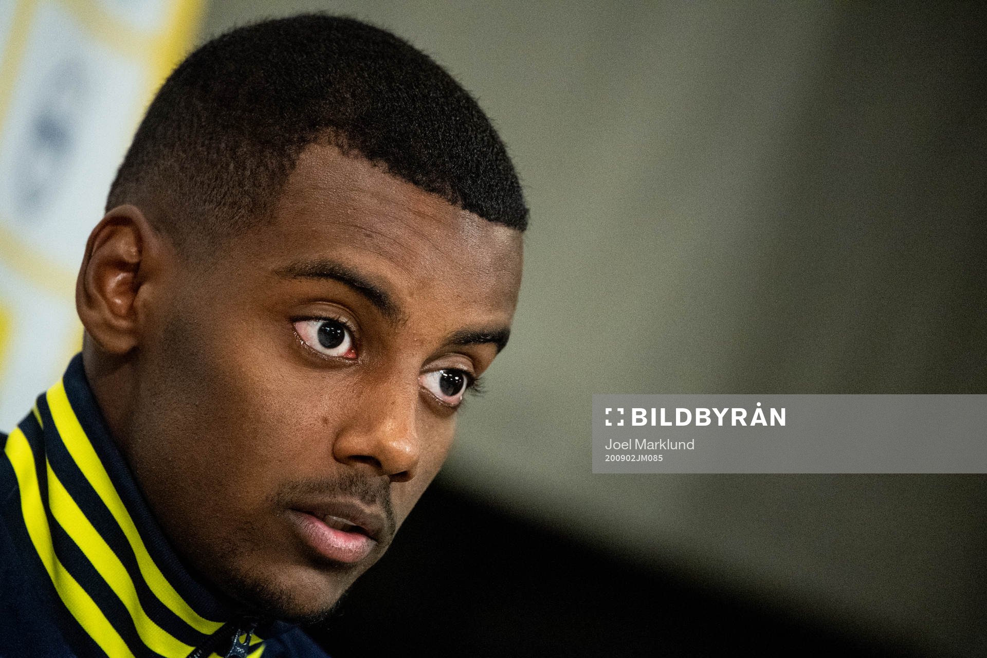 Alexander Isak of the Swedish national football team