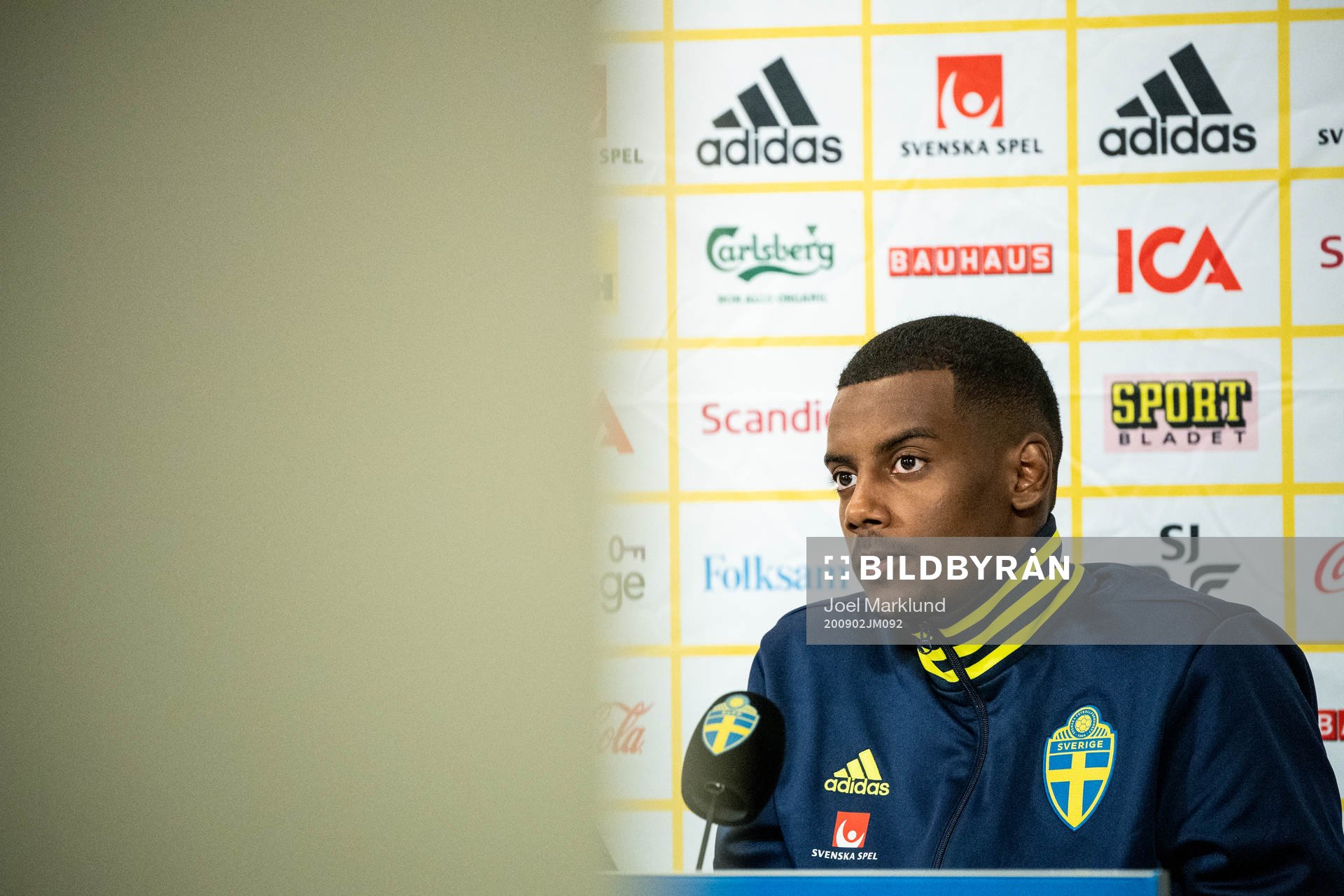 Alexander Isak of the Swedish national football team