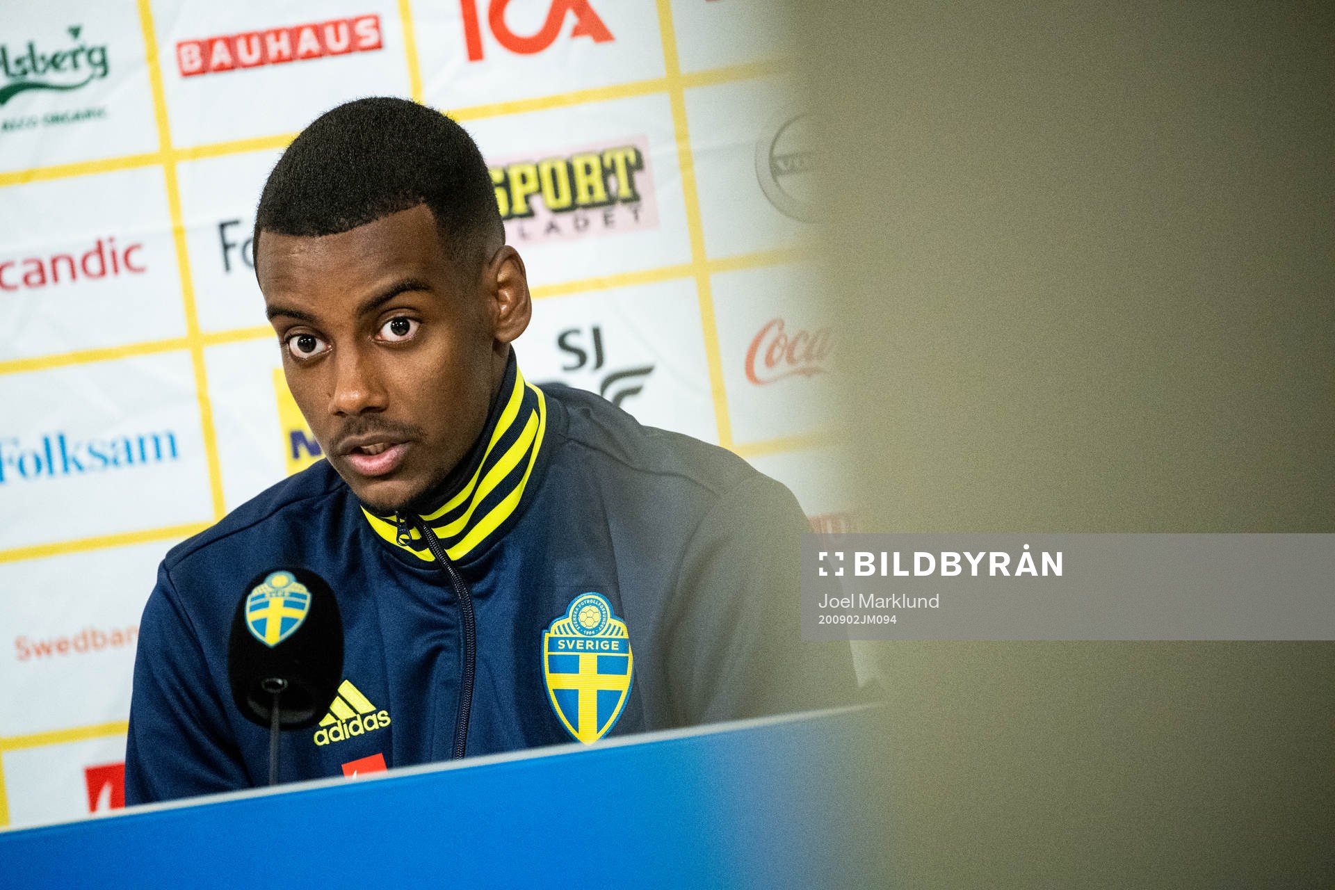 Alexander Isak of the Swedish national football team
