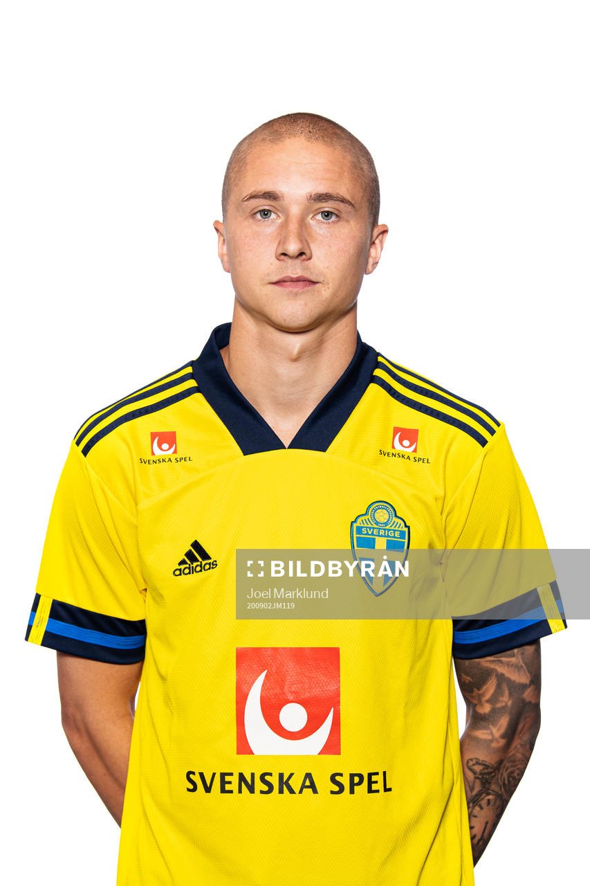 Sebastian Holmén of the Swedish national football team
