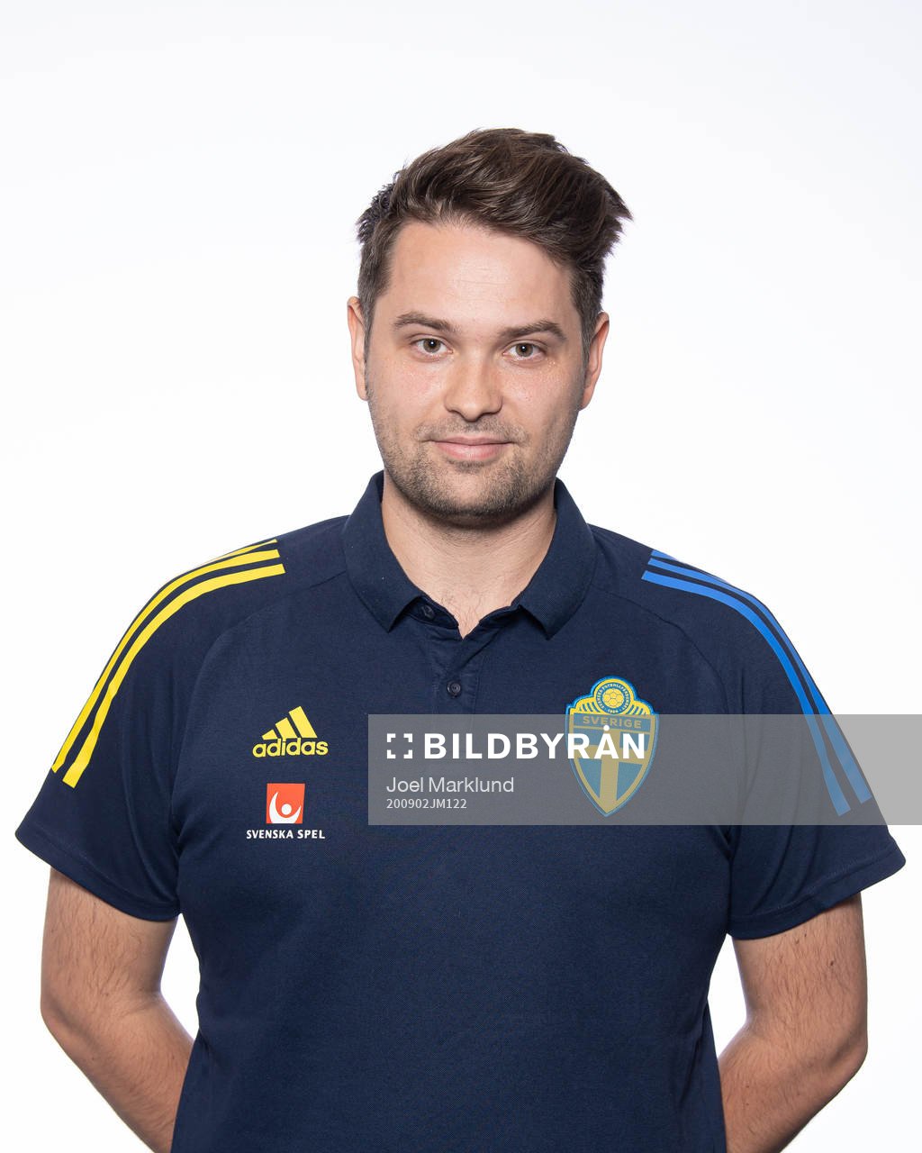 Johan Velagic, media officer for the Swedish national