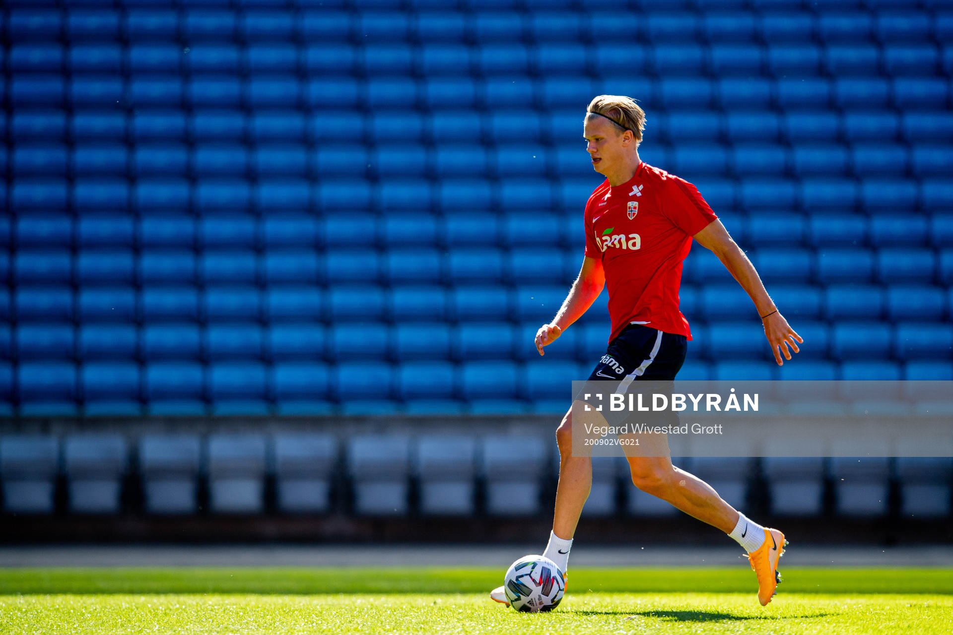 Erling Braut Haaland of the Norwegian national football team