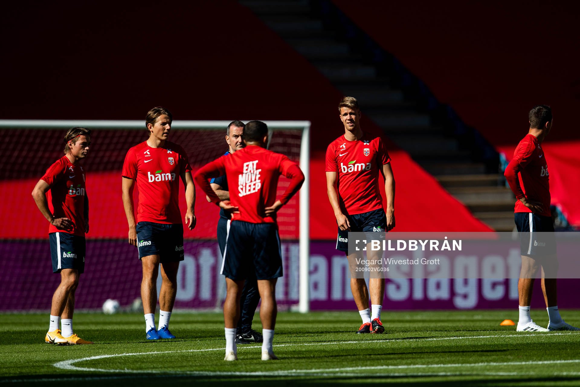 Patrick Berg, Sander Berge and Kristoffer Ajer of the