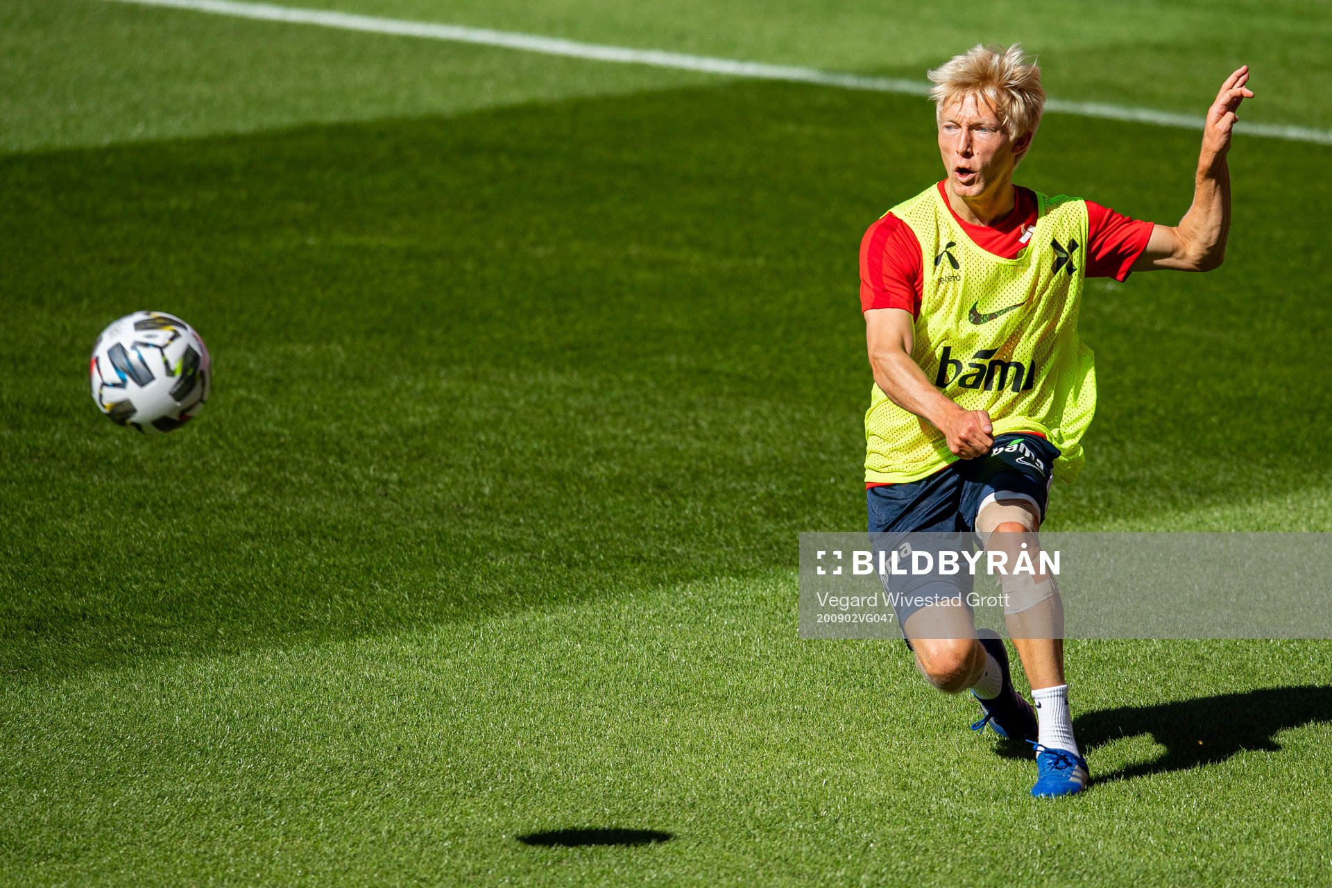 Birger Meling of the Norwegian national football team