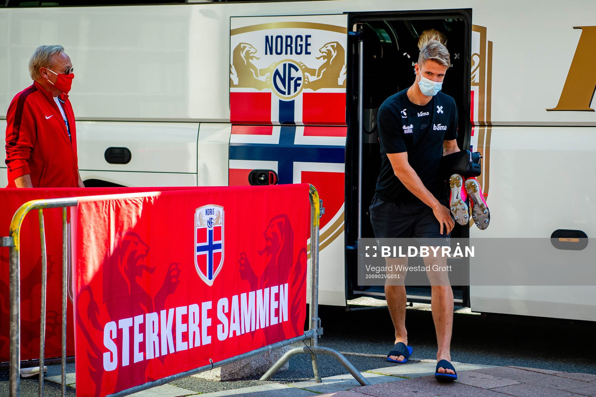 Kristoffer Ajer of the Norwegian national football team