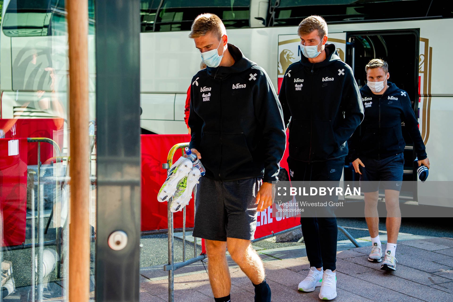 Markus Henriksen, Alexander Sørloth and Jonas Svensson of