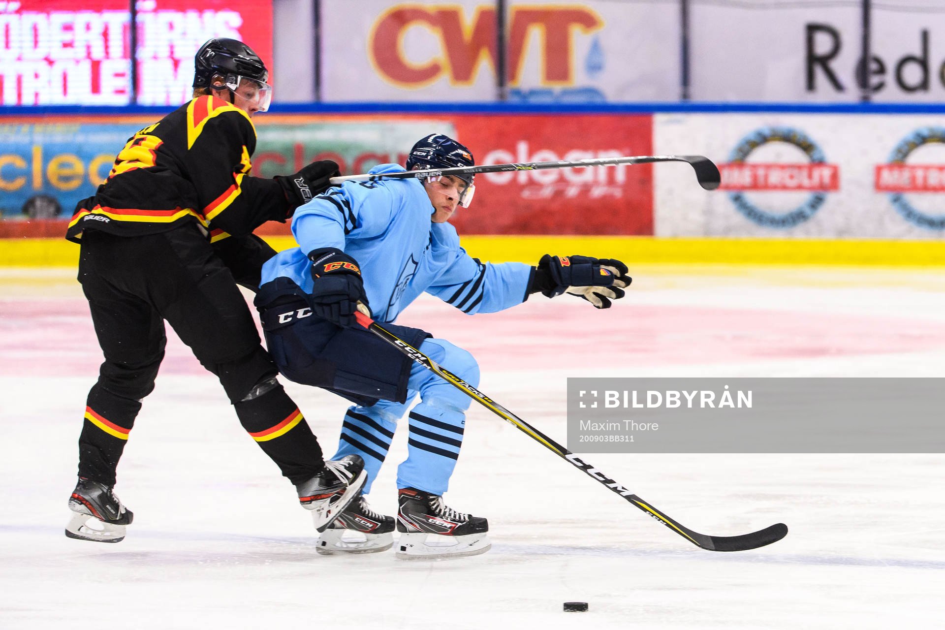 Brynäs Samuel Solem och Djurgårdens Alex Brännstam