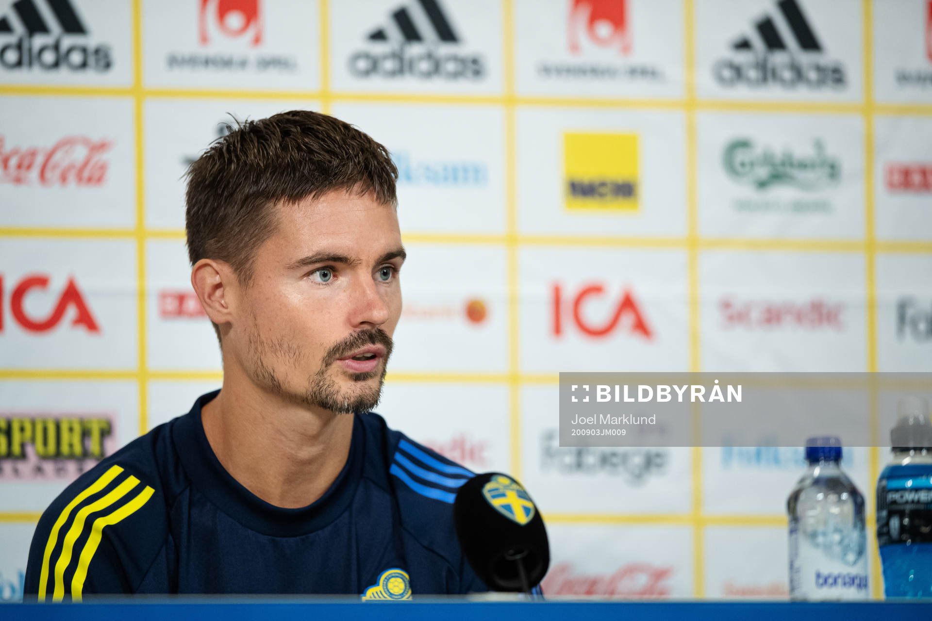 Mikael Lustig of the Swedish national football team
