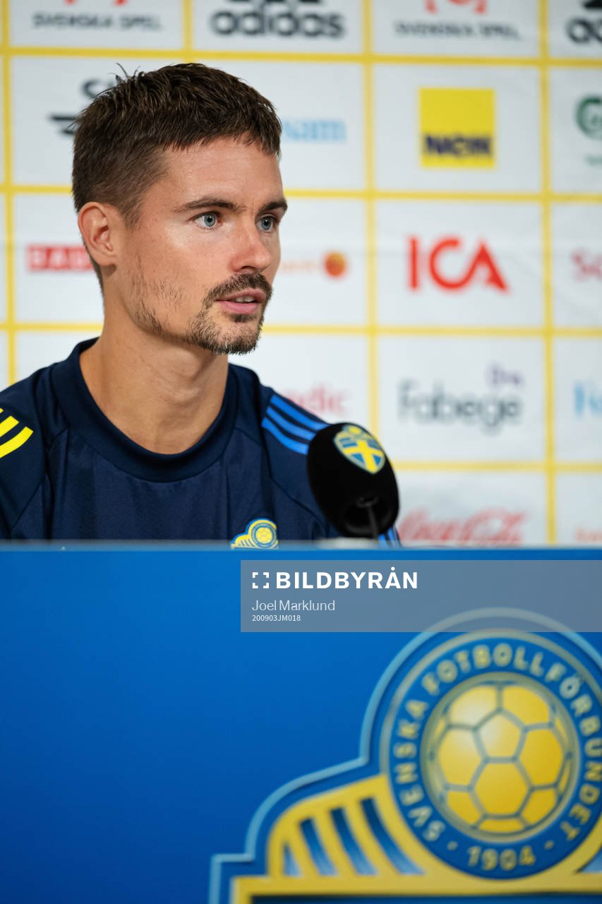 Mikael Lustig of the Swedish national football team