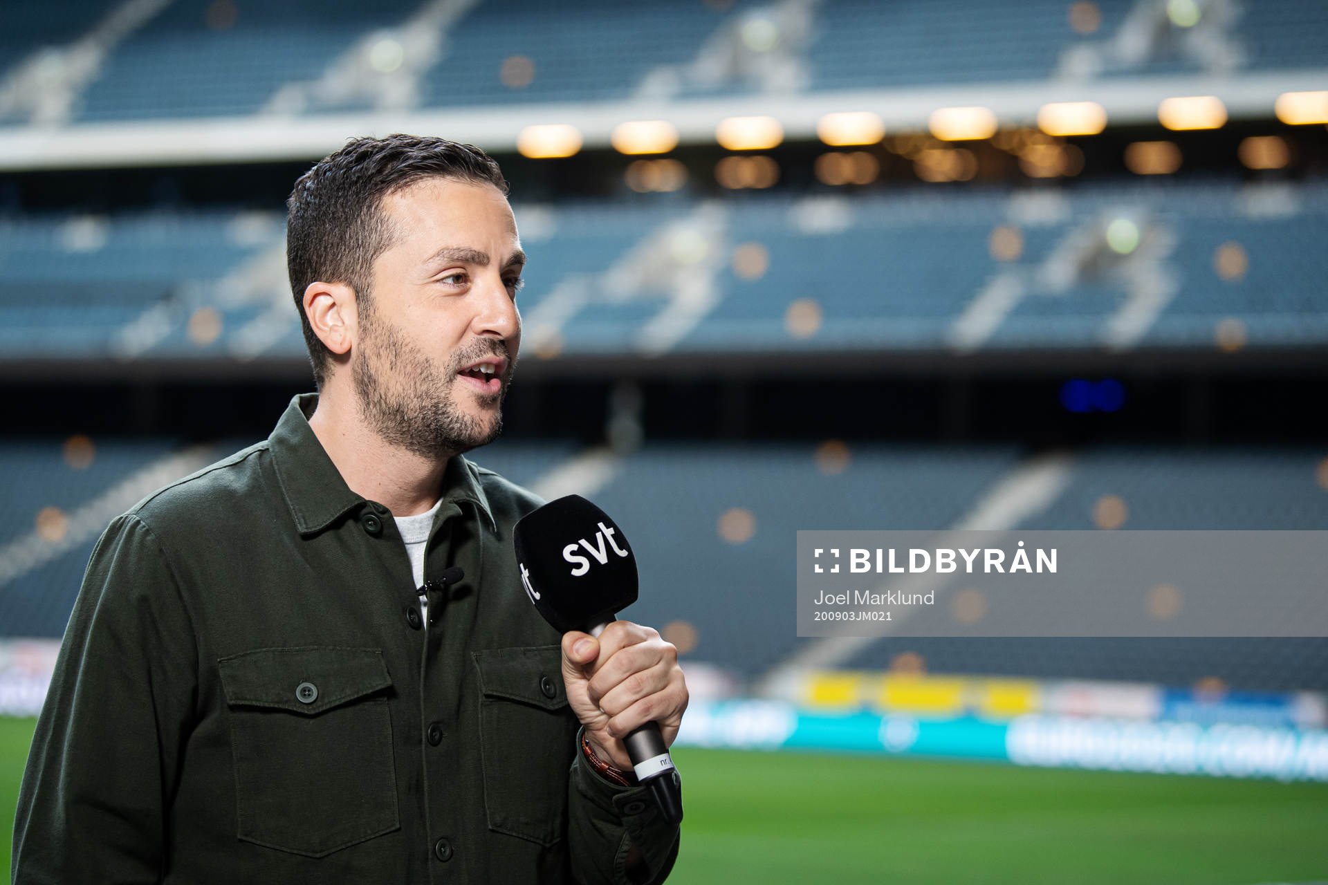 Johan Kücükaslan, reporter at SVT Sport