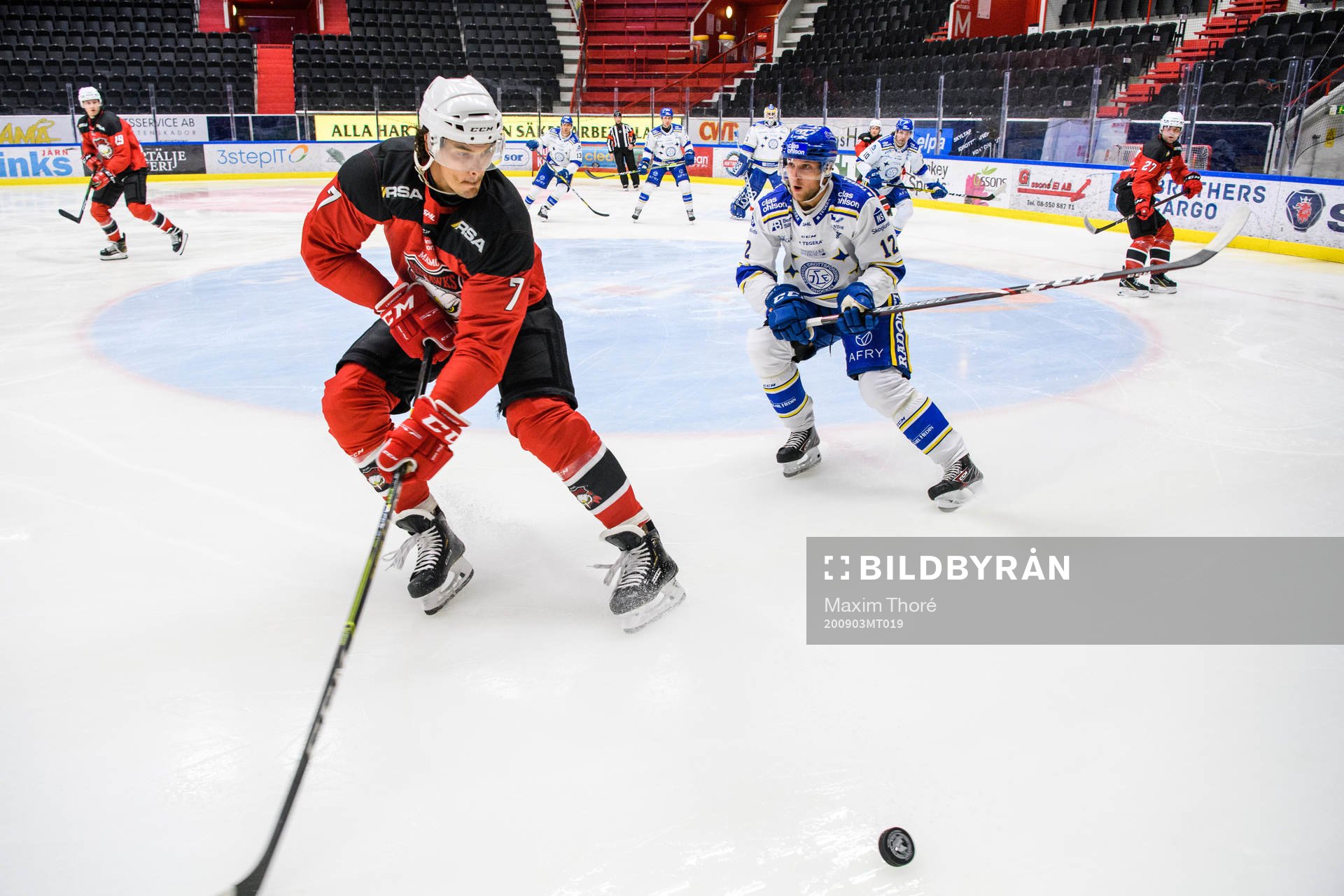 Malmö Redhawks Oliver Lauridsen och Leksands Fredrik