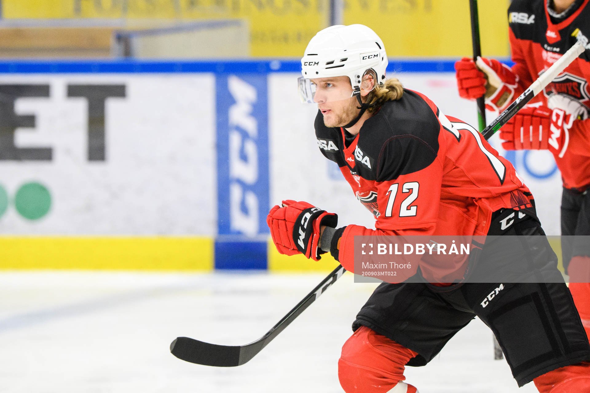 Malmö Redhawks Nicolai Meyer jublar