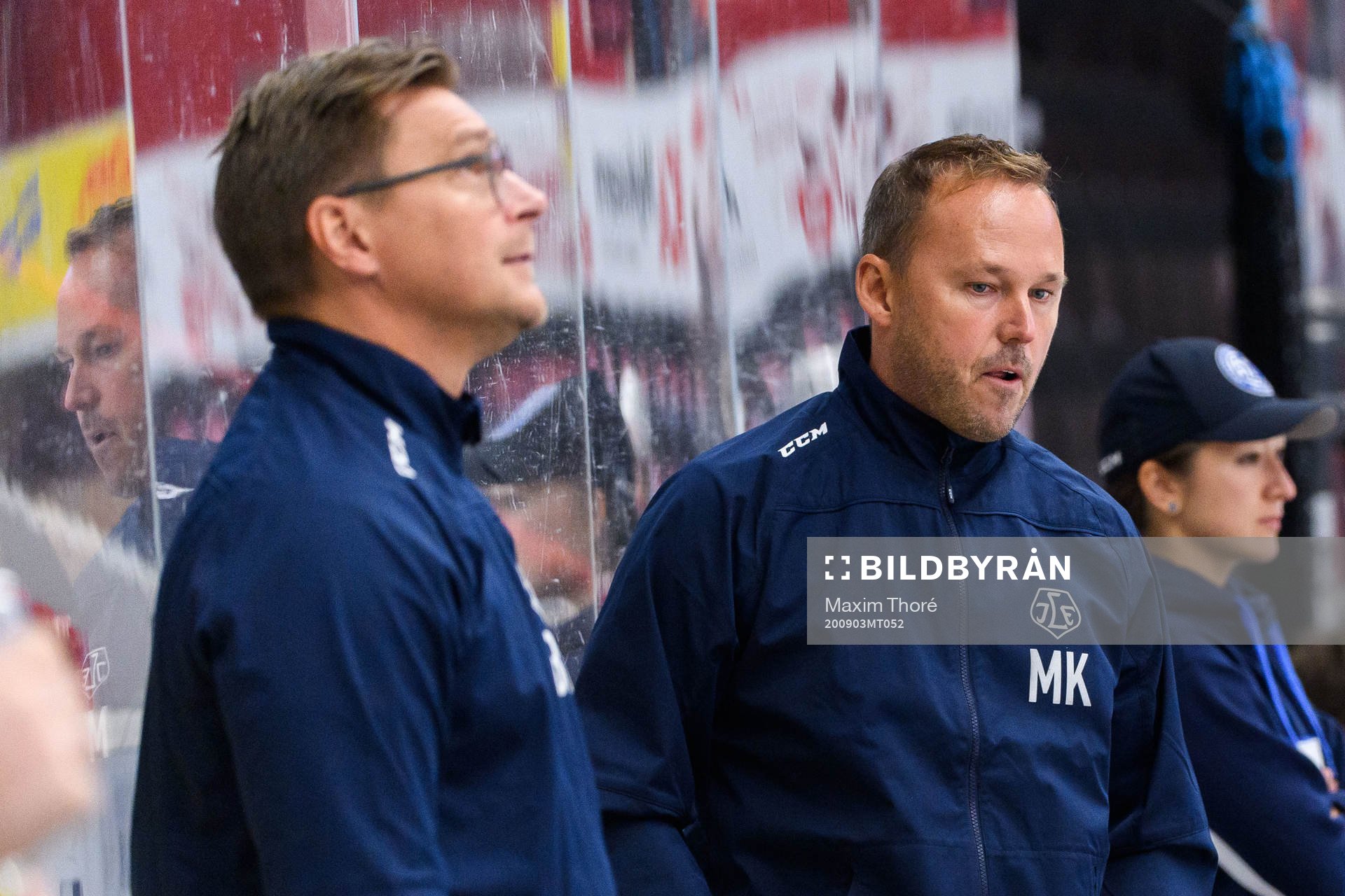 Leksands tränare Björn Hellkvist och assisterande