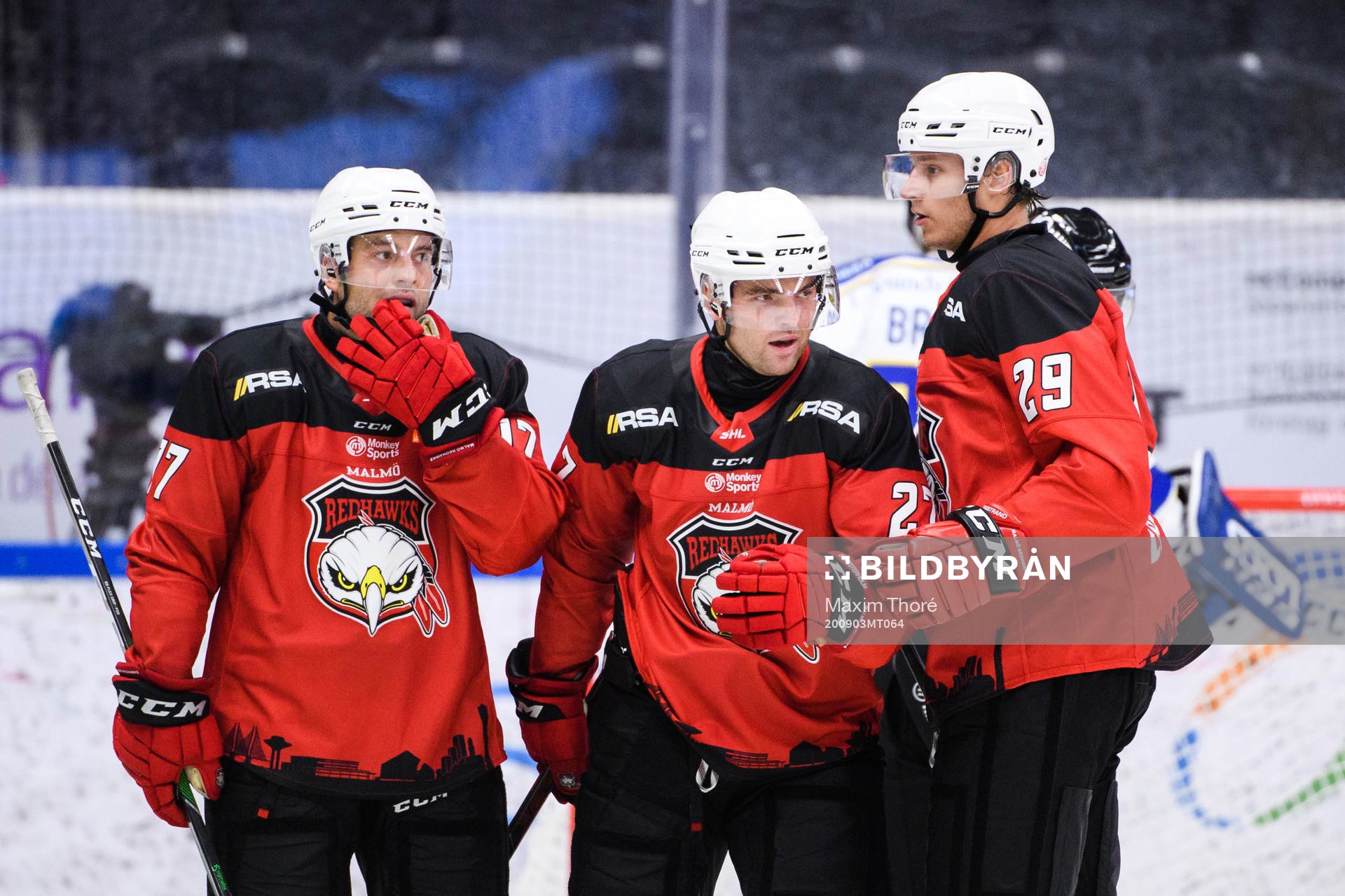 Malmö Redhawks Pathrik Westerholm  och Pontus Westerholm