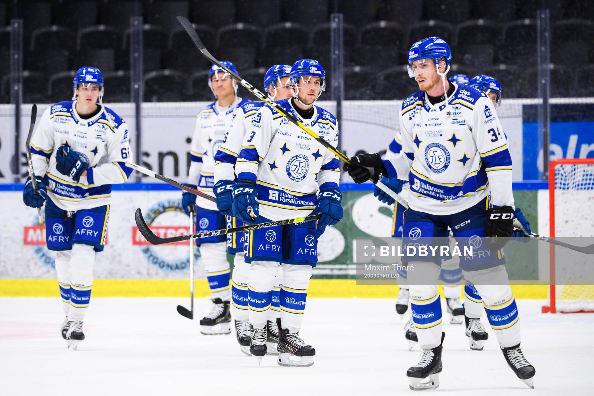 Leksands spelare deppar