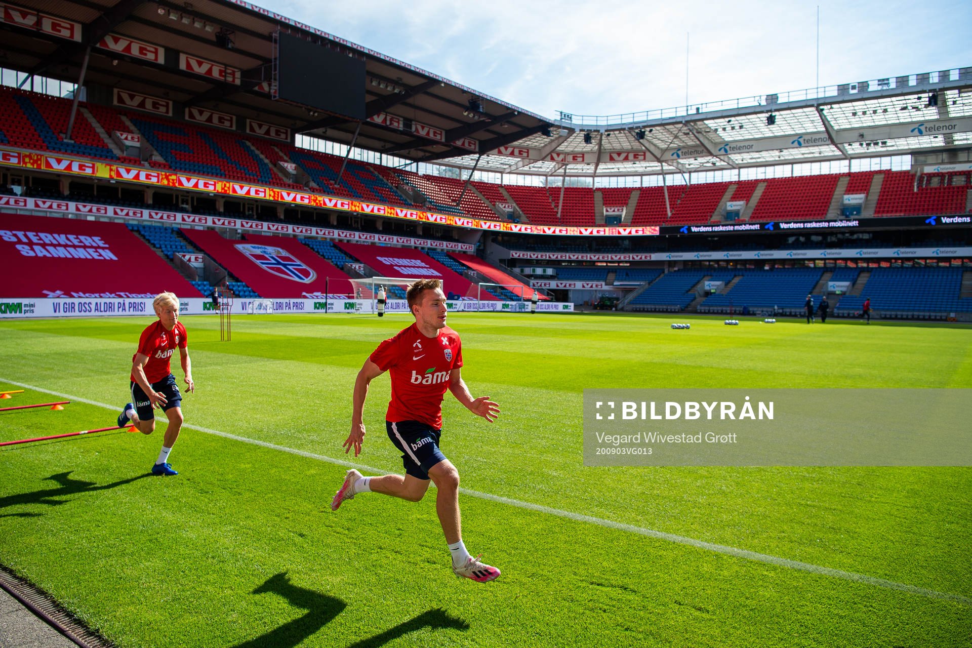 Birger Meling and Jonas Svensson of the Norwegian national