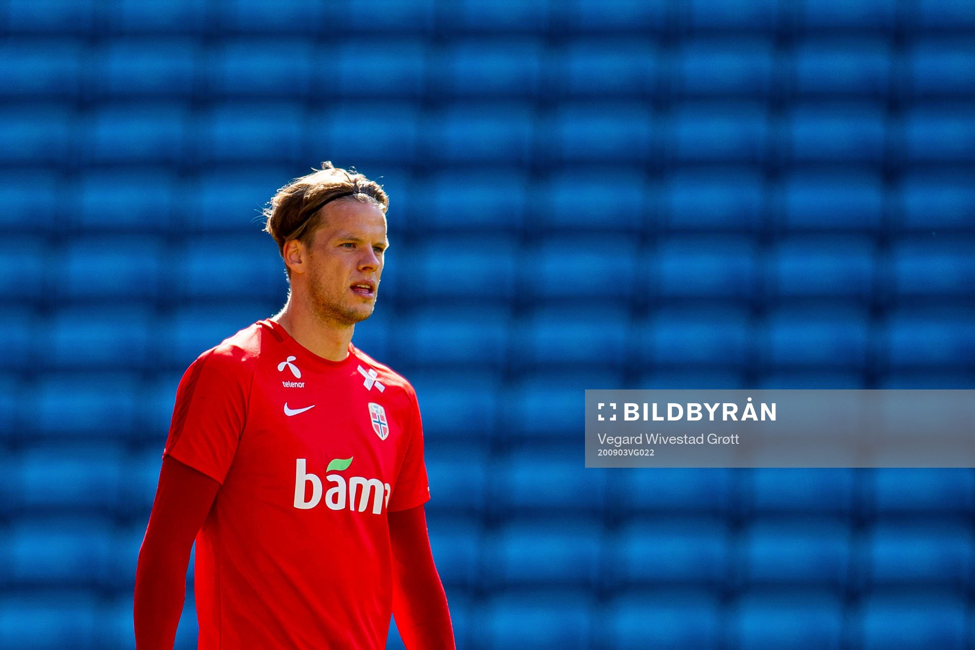 Goalkeeper Ørjan Håskjold Nyland of the Norwegian