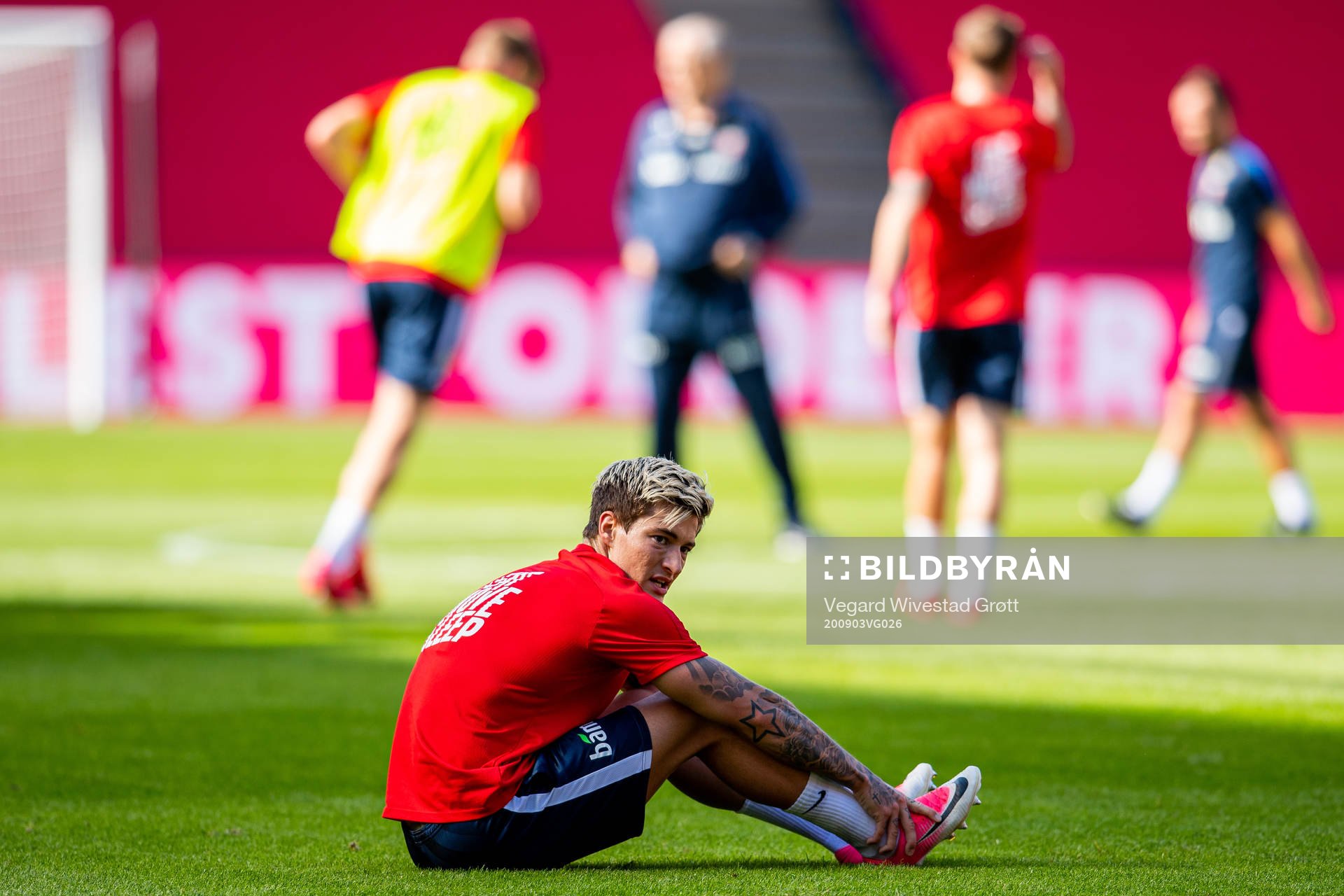 Mathias Normann of the Norwegian national football team