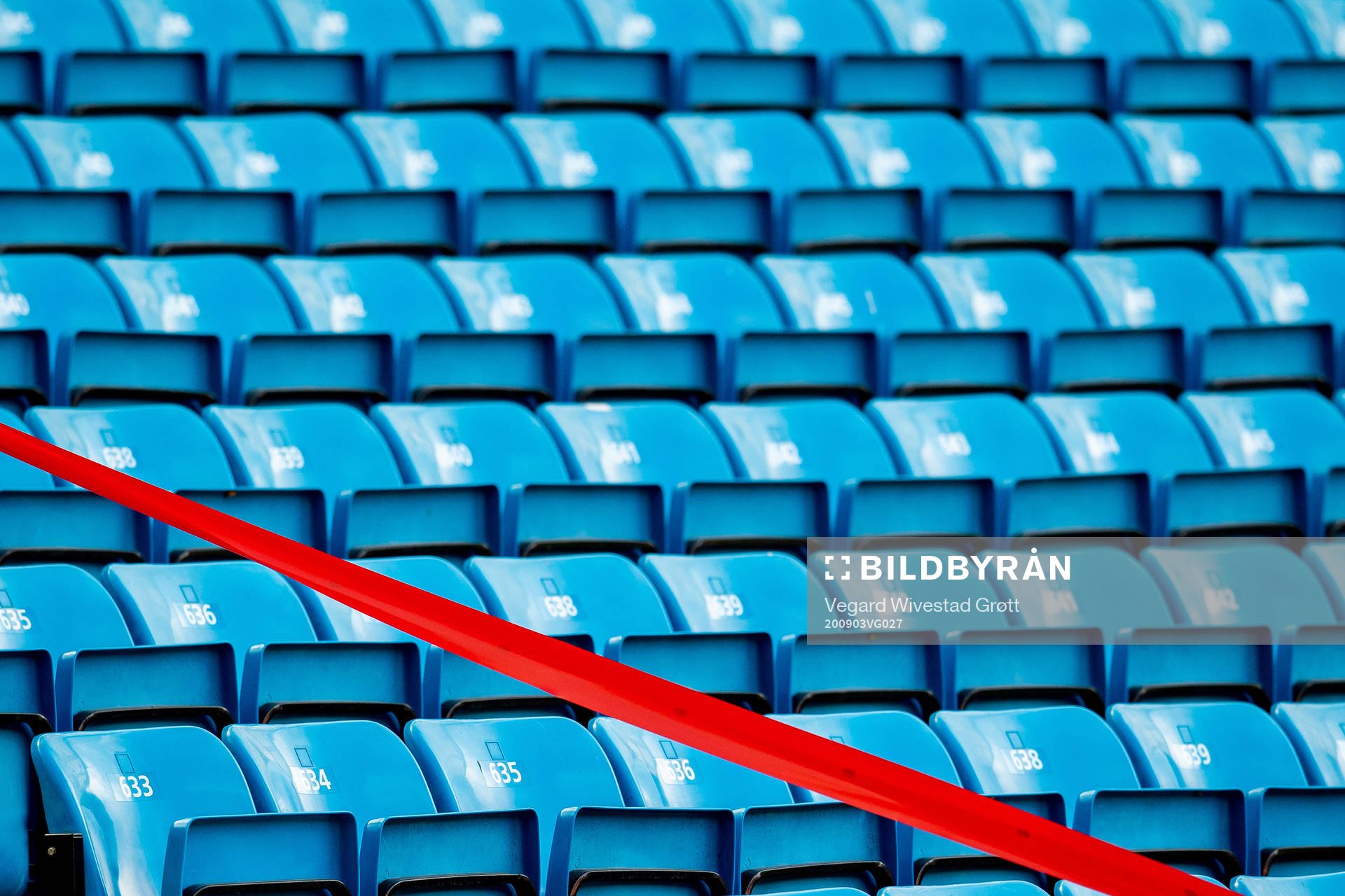Marker for a red zone in accordance with the UEFA Return to