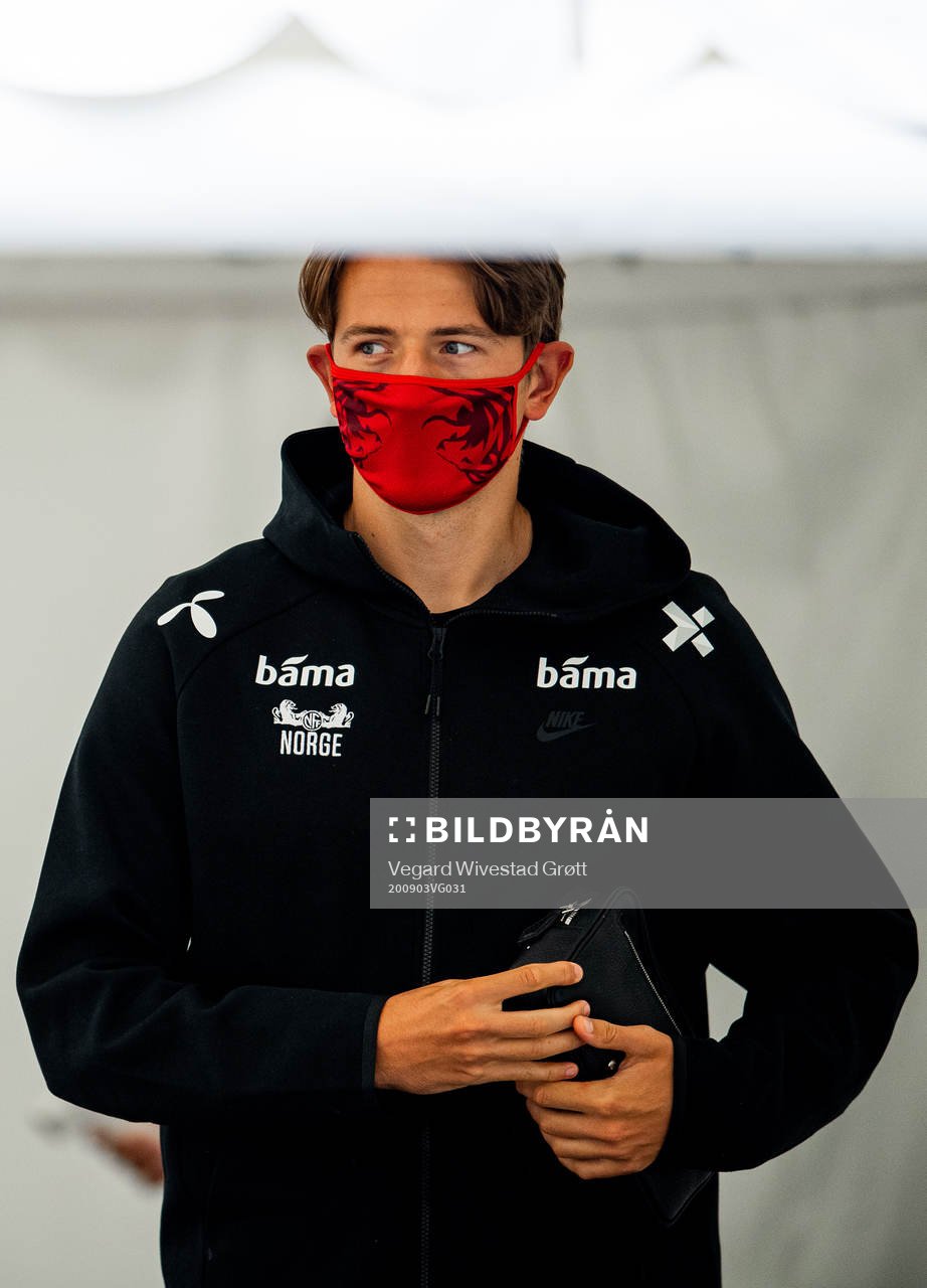Sander Berge of the Norwegian national football team