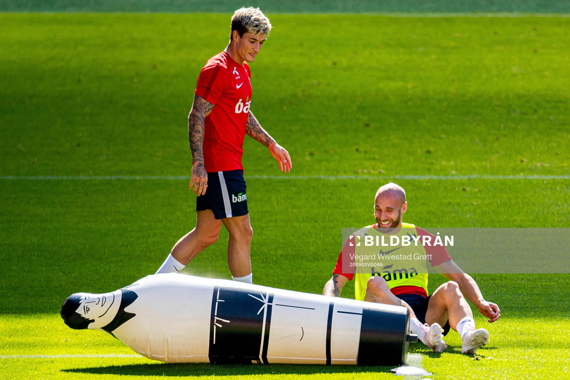Mathias Normann and Tore Reginiussen of the Norwegian