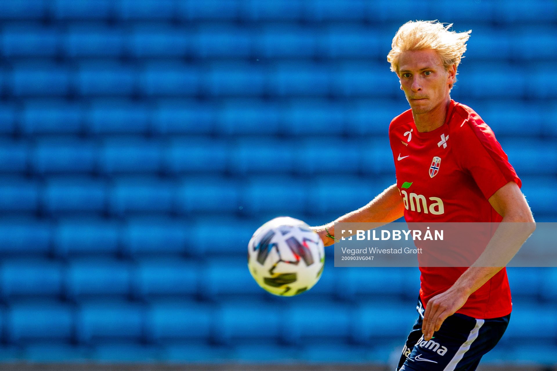 Morten Thorsby of the Norwegian national football team
