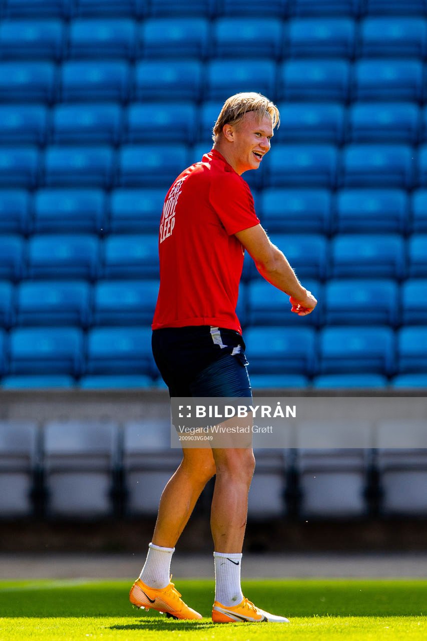 Erling Braut Haaland of the Norwegian national football team
