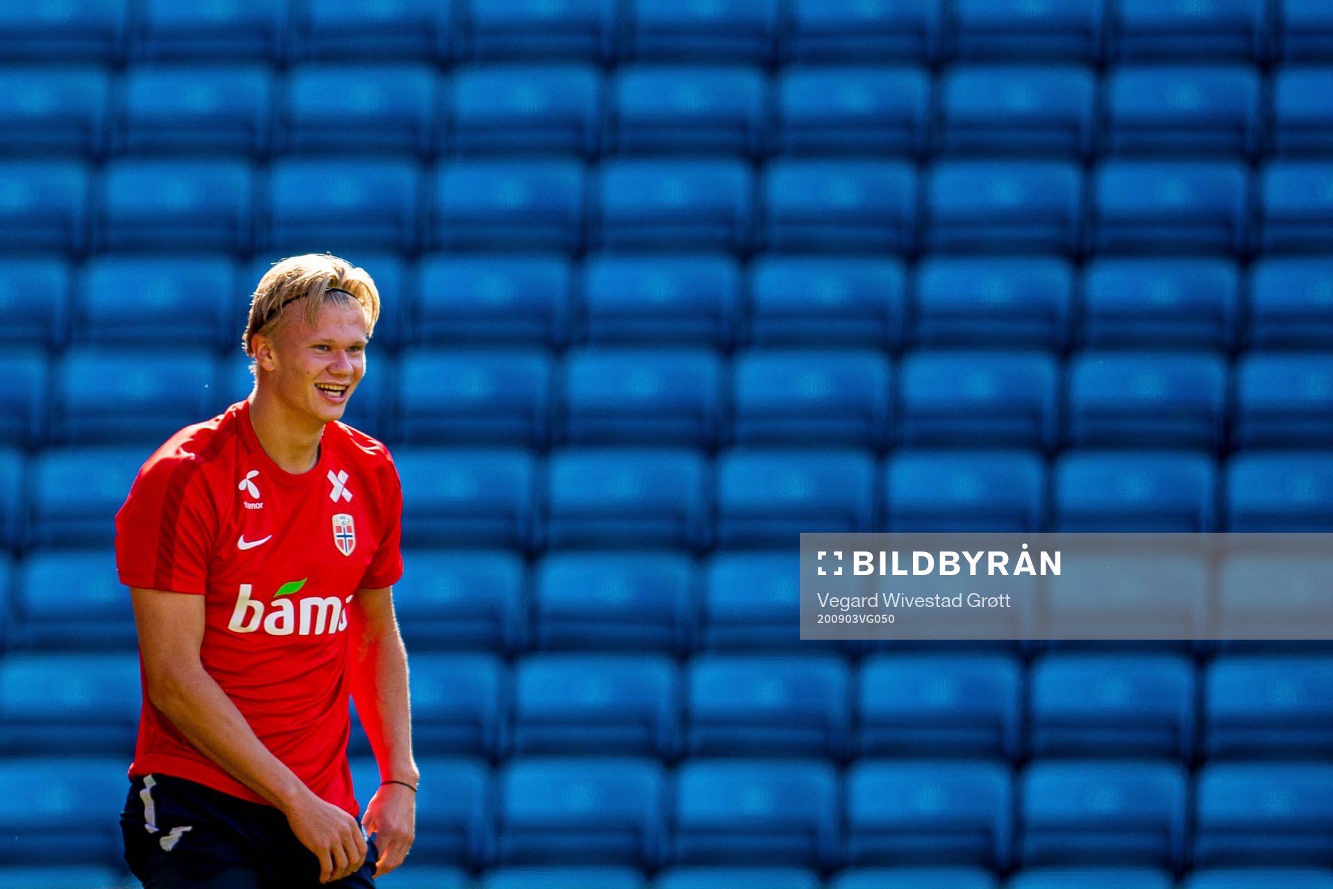 Erling Braut Haaland of the Norwegian national football team