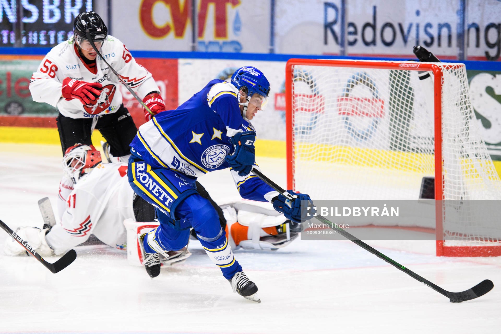 Leksands Nils Åman gör 0-1