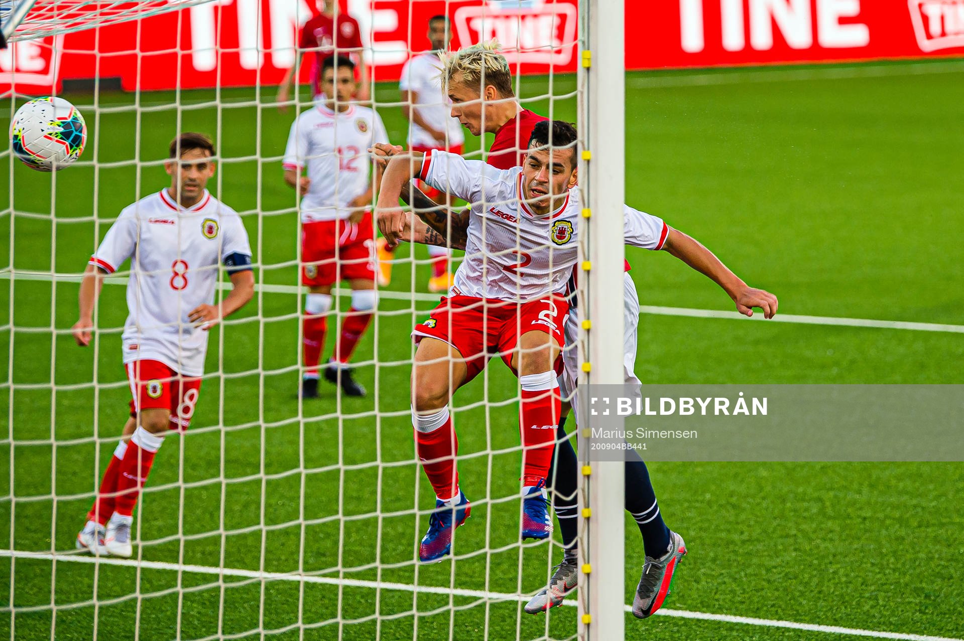Birk Risa of Norway scores the 4-0 goal