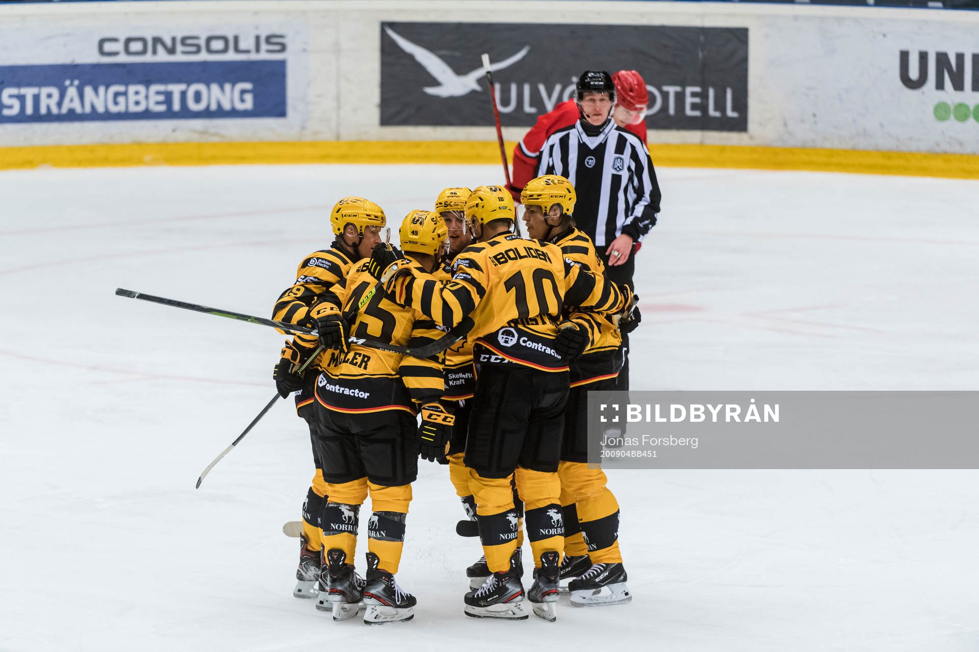 Skellefteås Oscar Möller , Joakim Lindström och Jonathan