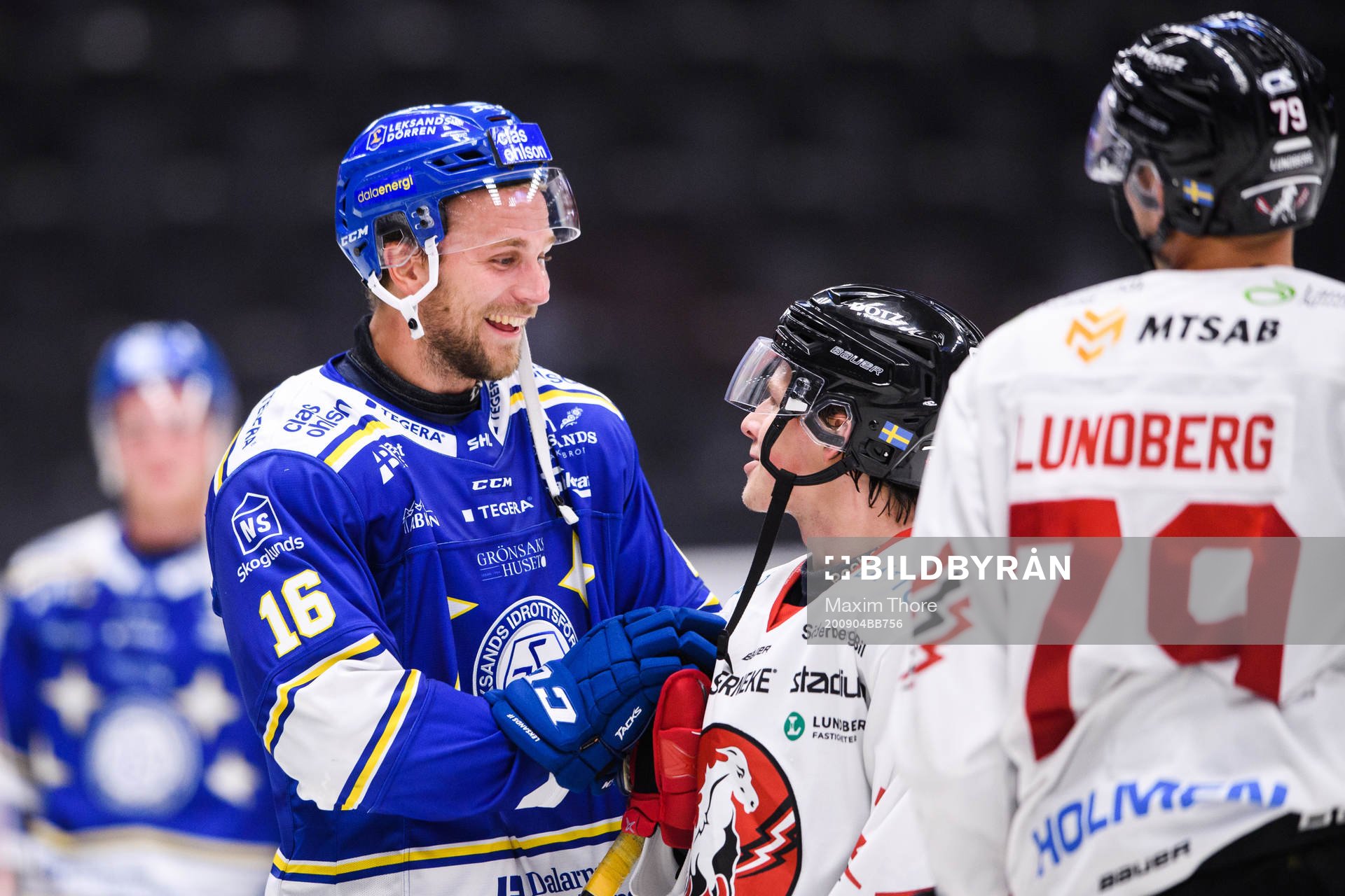 Leksands Daniel Gunnarsson och Vita Hästens Marcus Karlberg