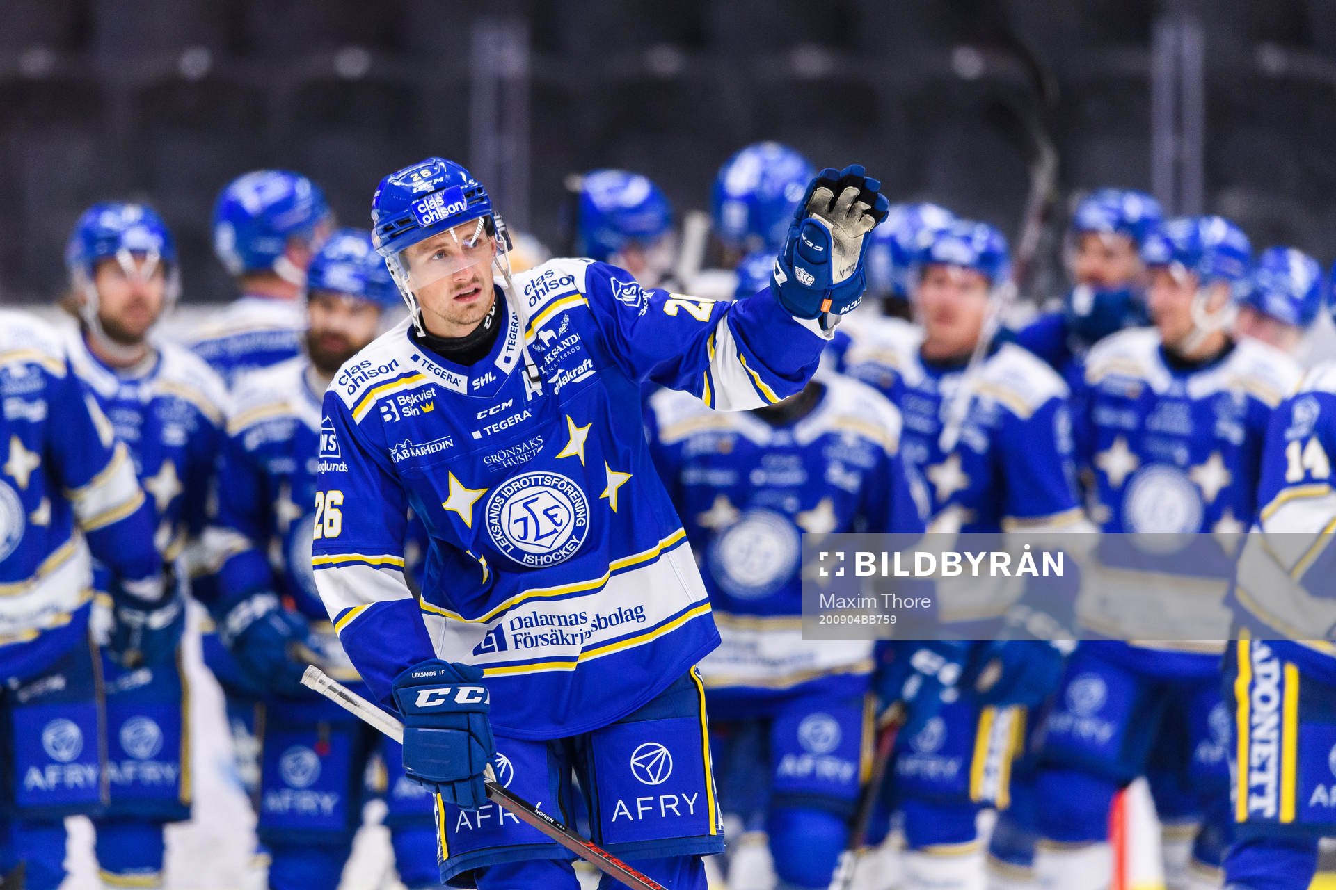 Leksands Patrik Norén tackar sina motståndare
