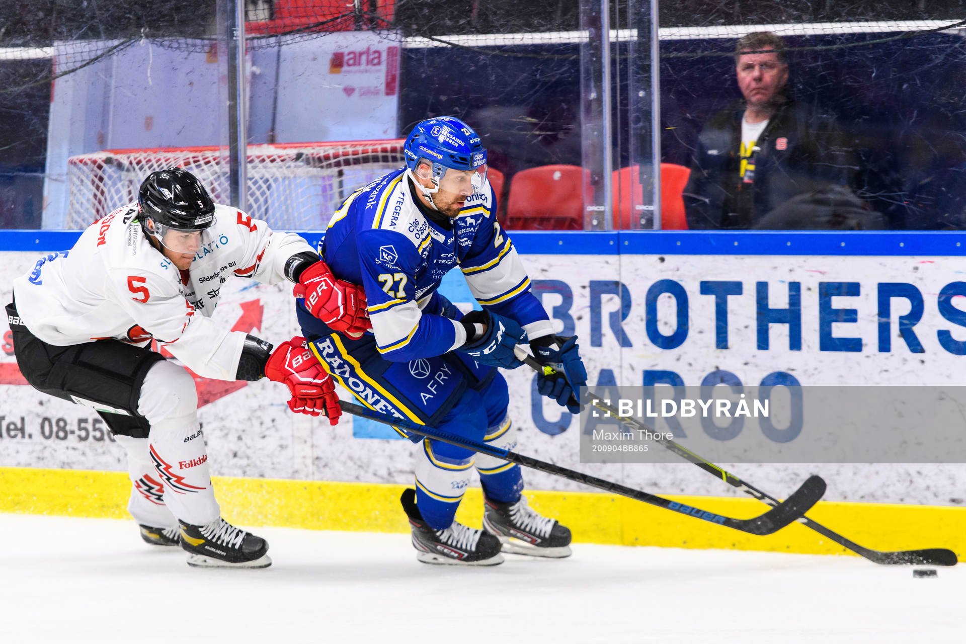 Vita Hästens Anton Danielsson och Leksands Marek Hrivík
